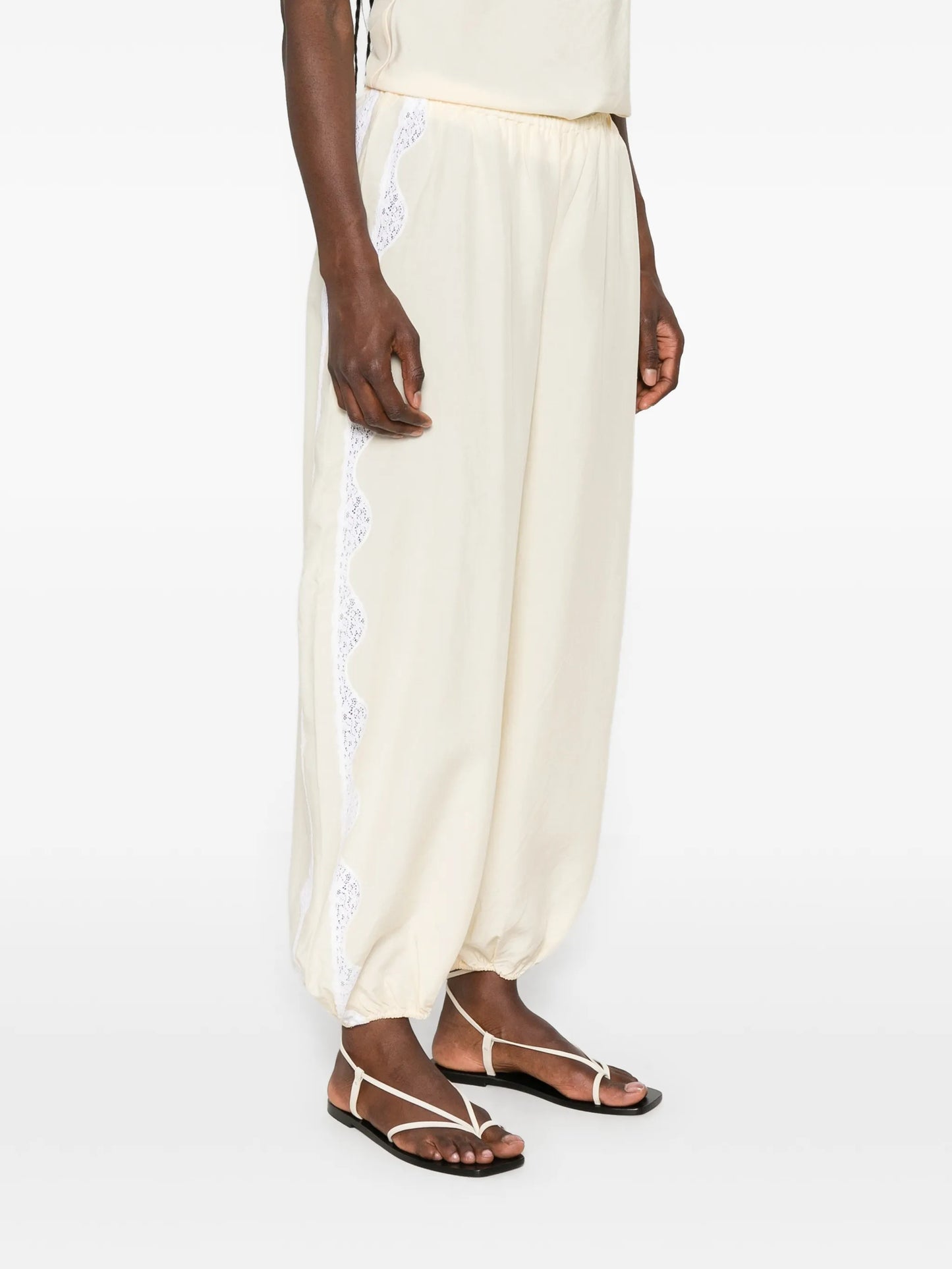Tabitha lace-trim pants