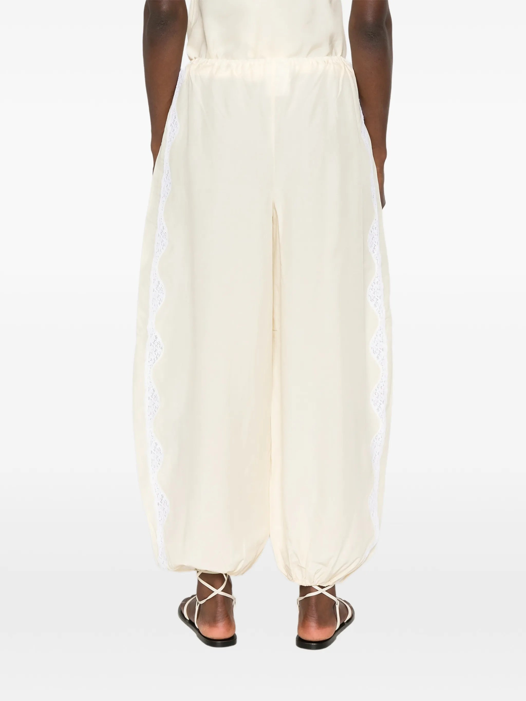 Tabitha lace-trim pants