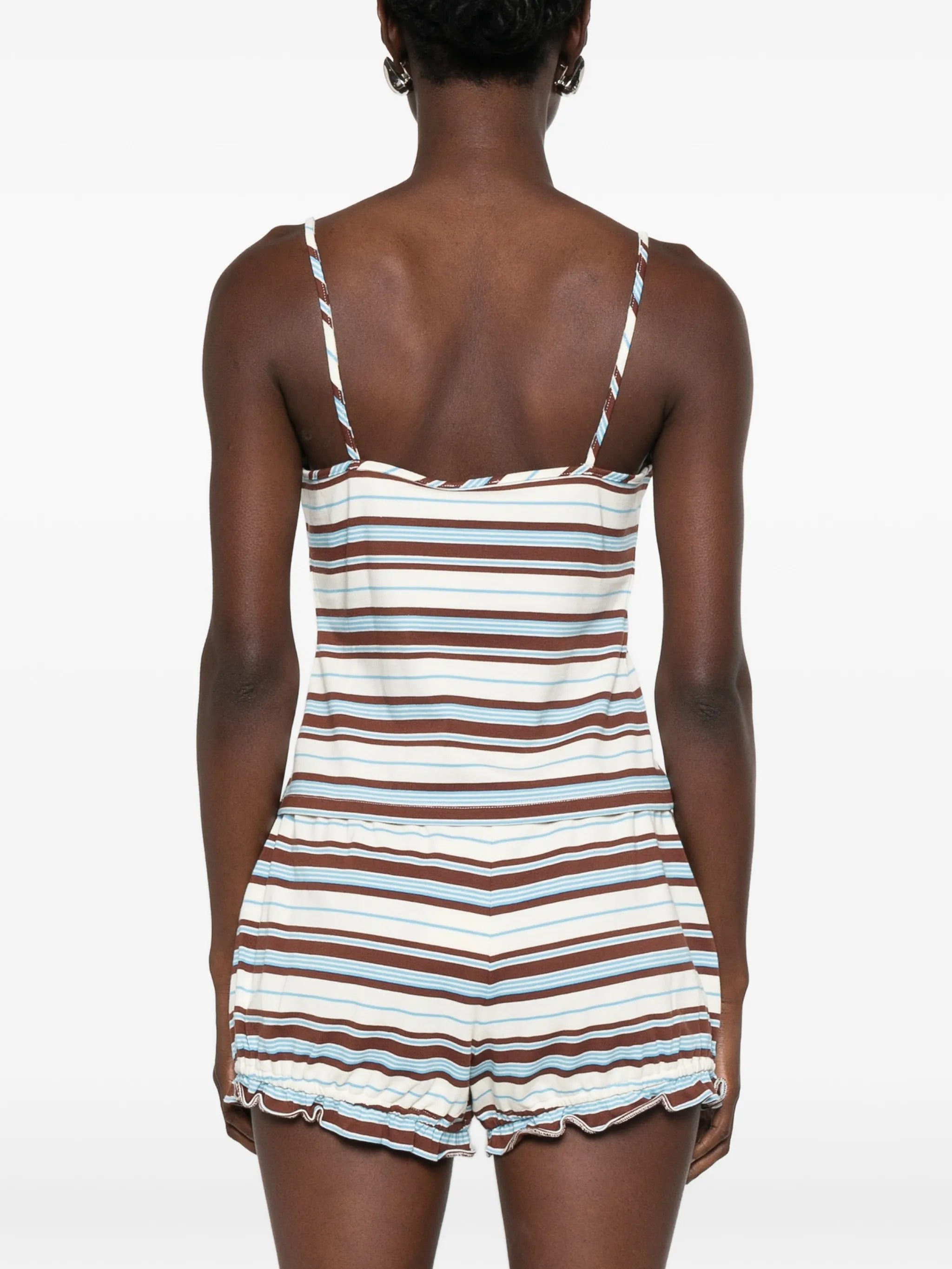 Nadine ruffle-trim tank top