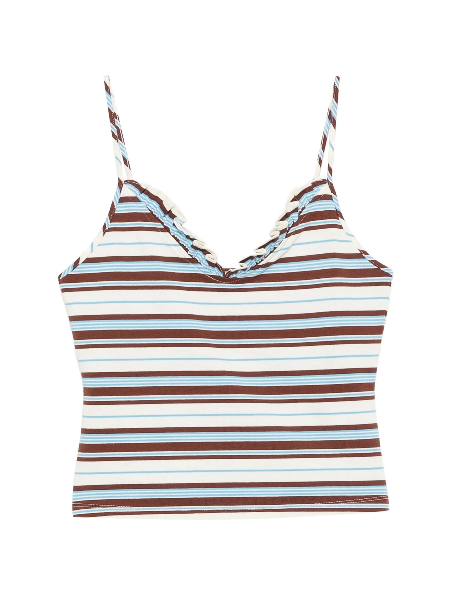 Nadine ruffle-trim tank top
