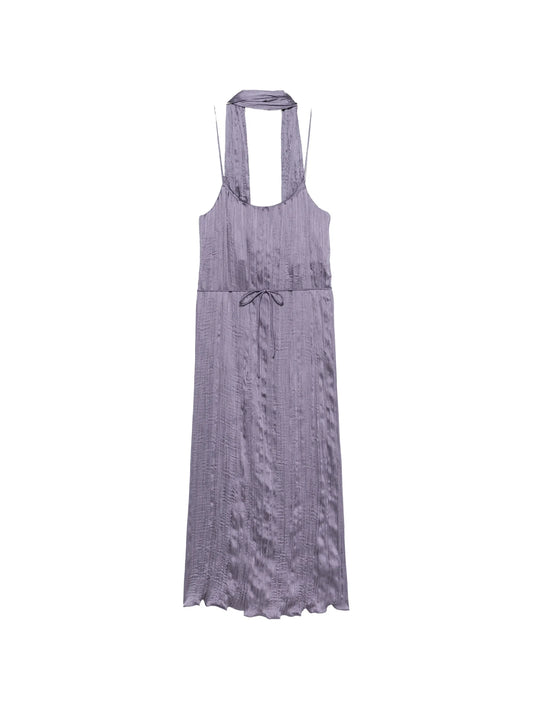 Esme crinkled slip midi dress