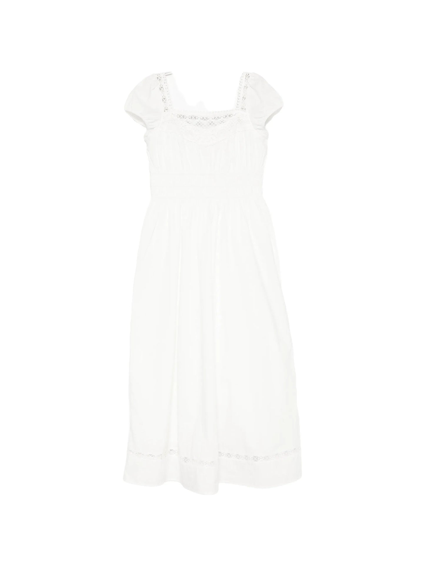 Veda crochet-trim midi dress