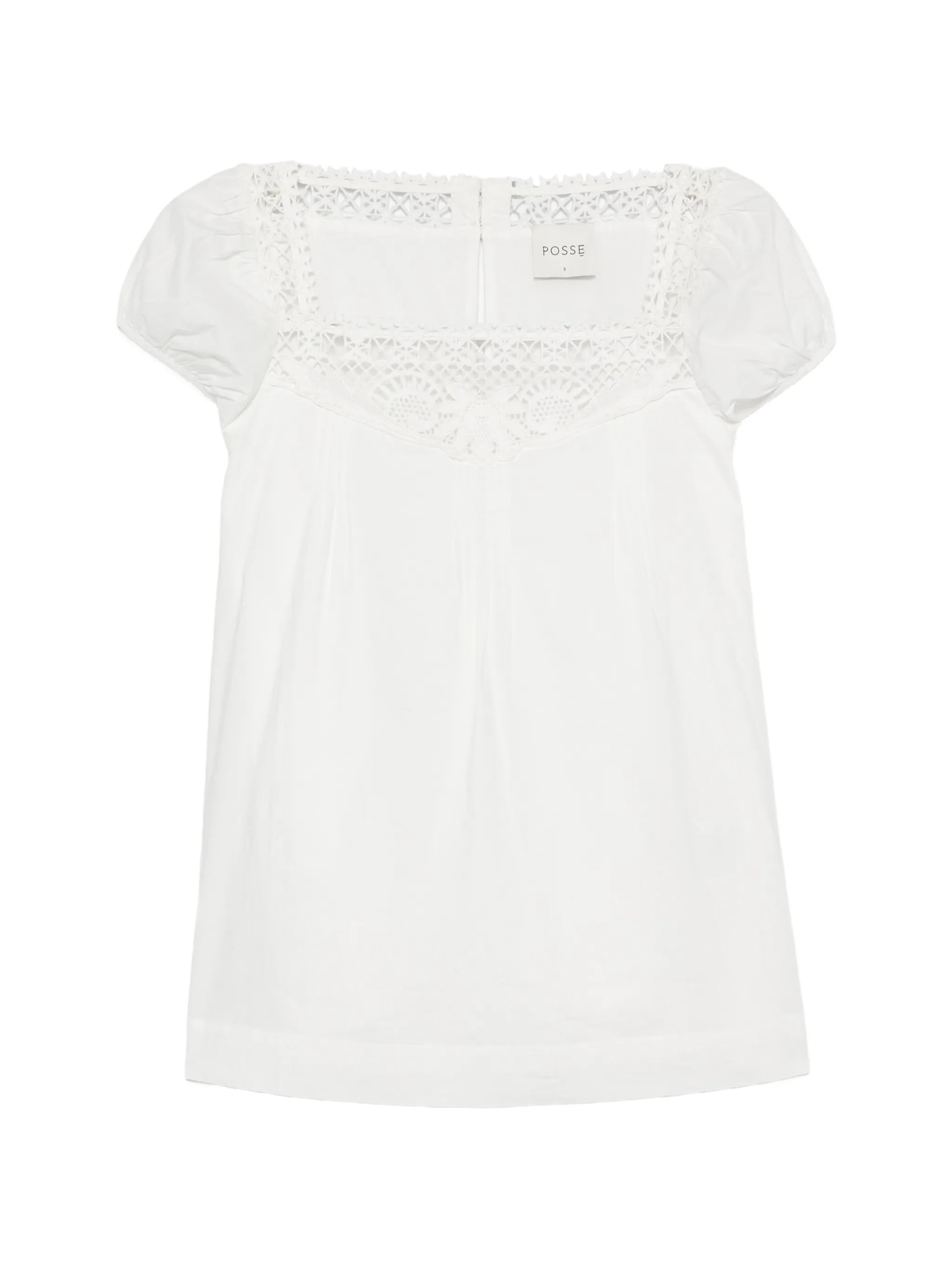 Veda crochet-trim blouse
