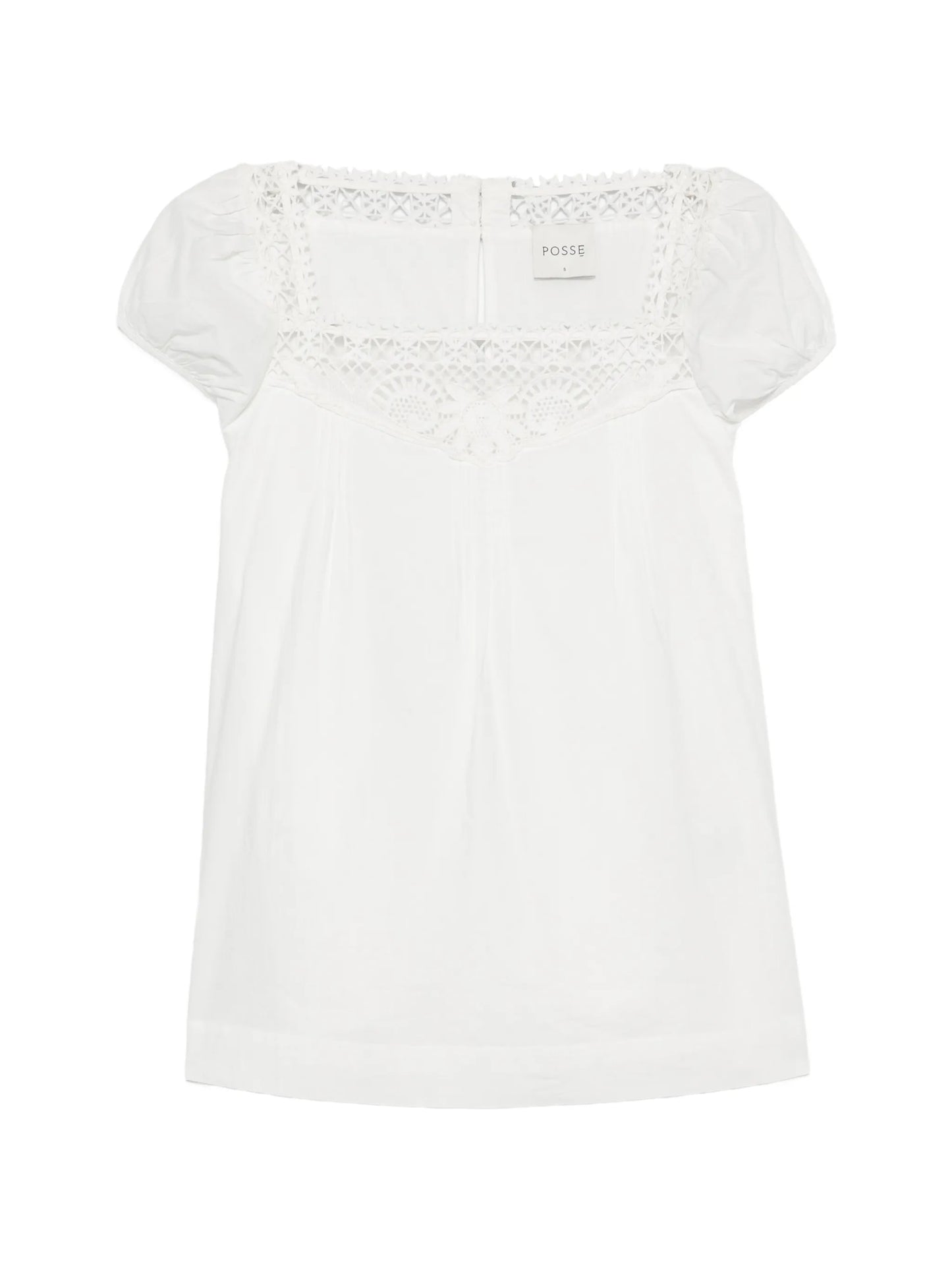 Veda crochet-trim blouse