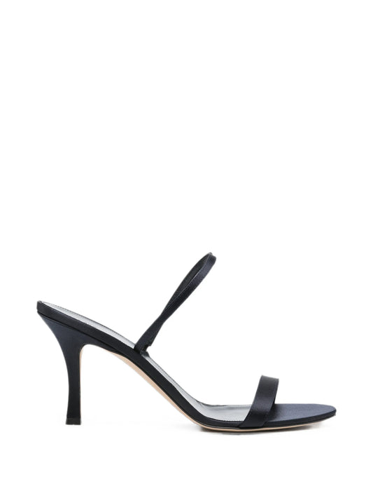 Ella satin slingback sandals