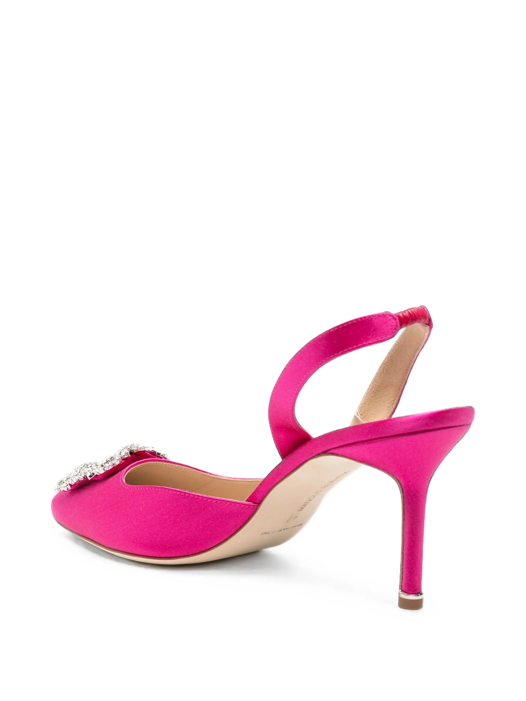 Hangisli crystal-buckle pumps