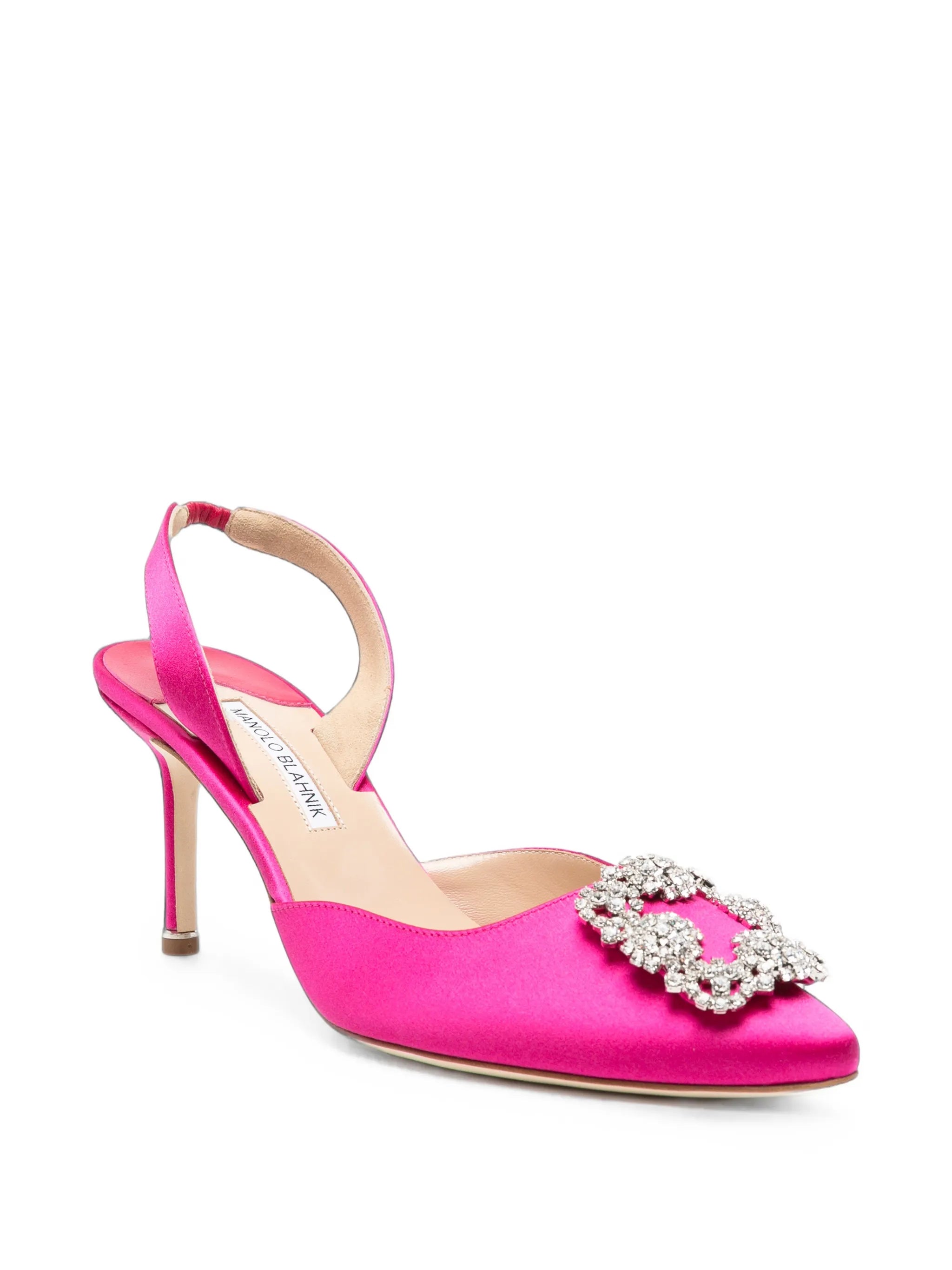 Hangisli crystal-buckle pumps