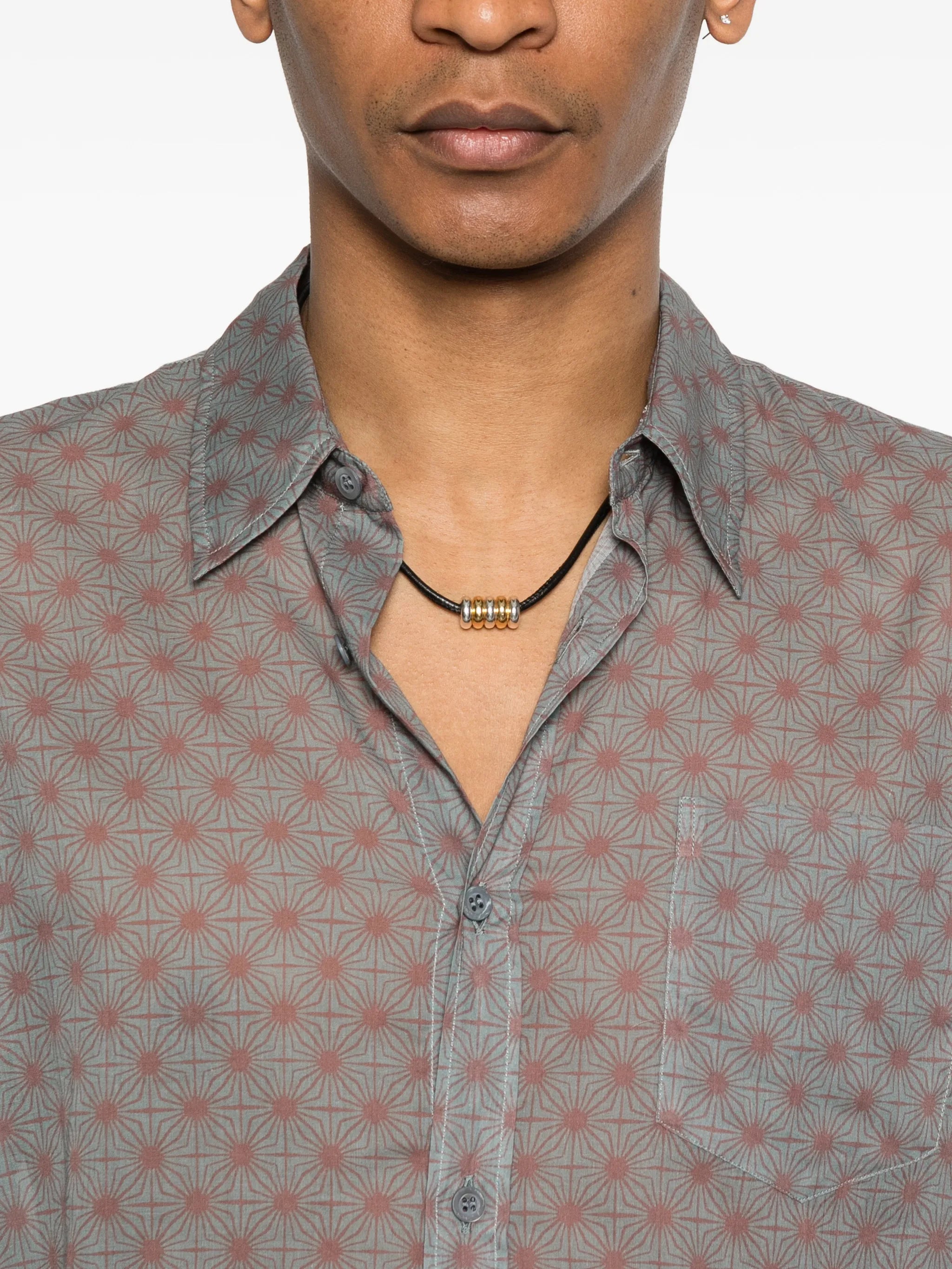 polka dot cotton shirt