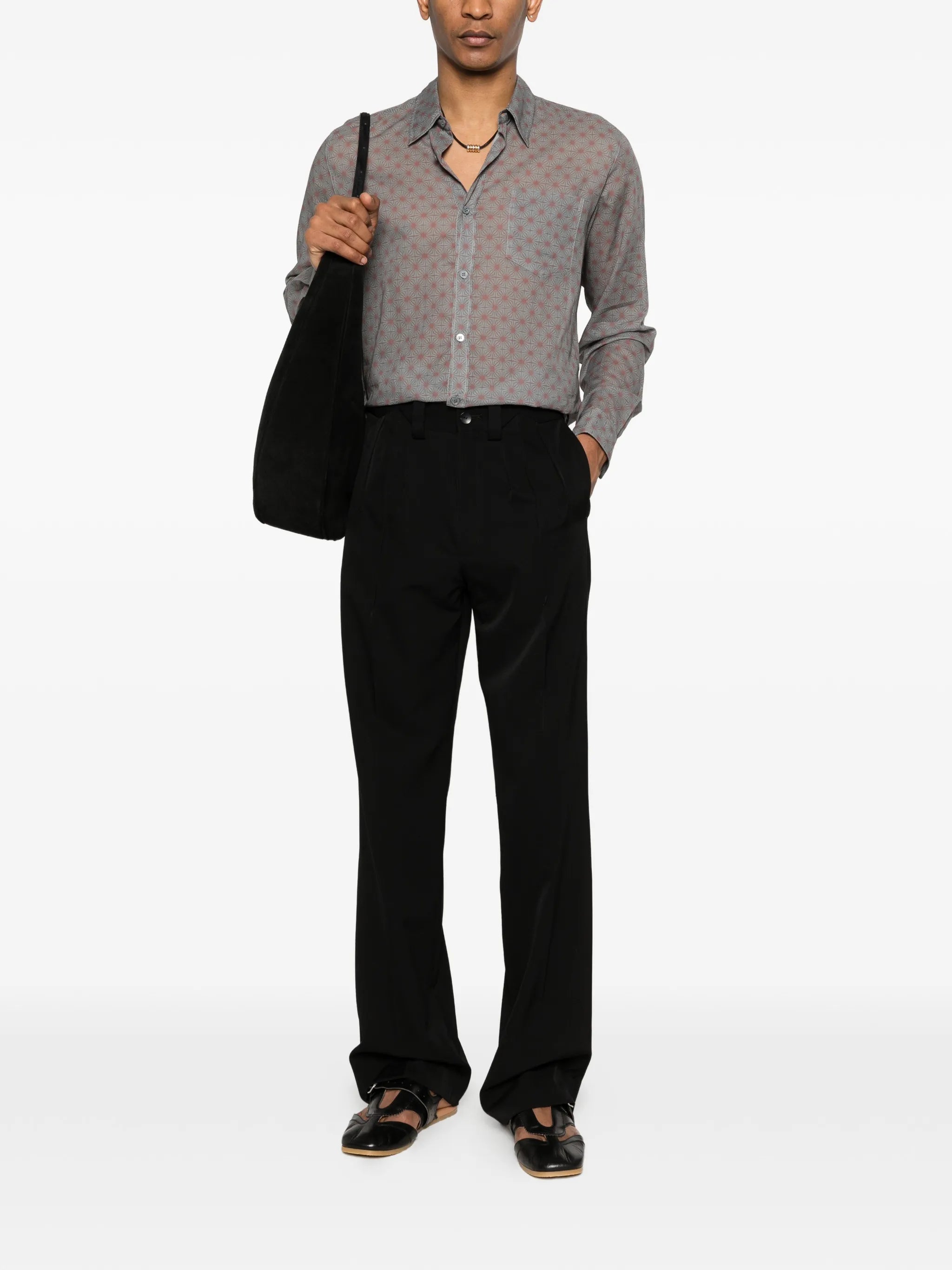polka dot cotton shirt