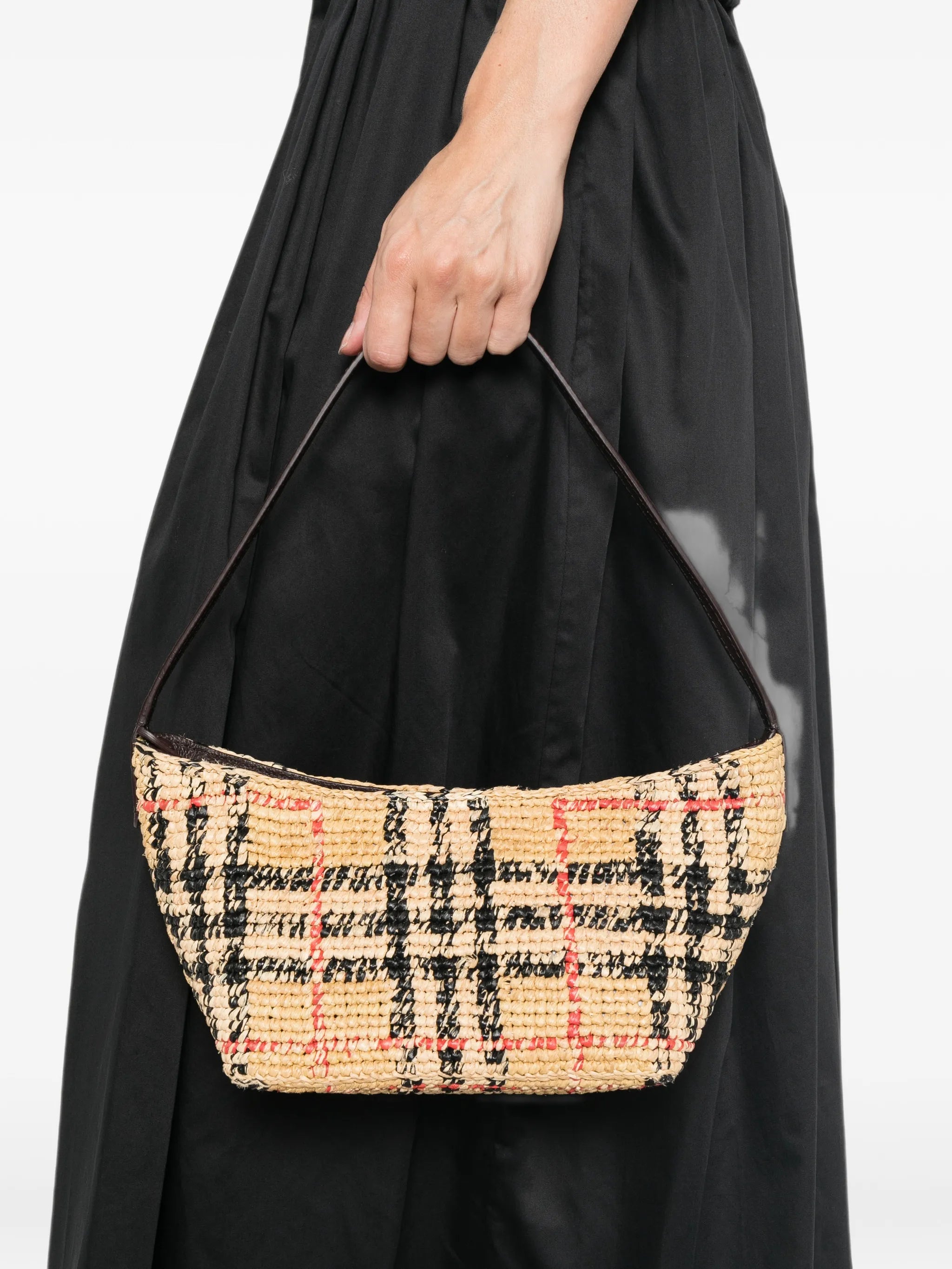 Margate raffia shoulder bag