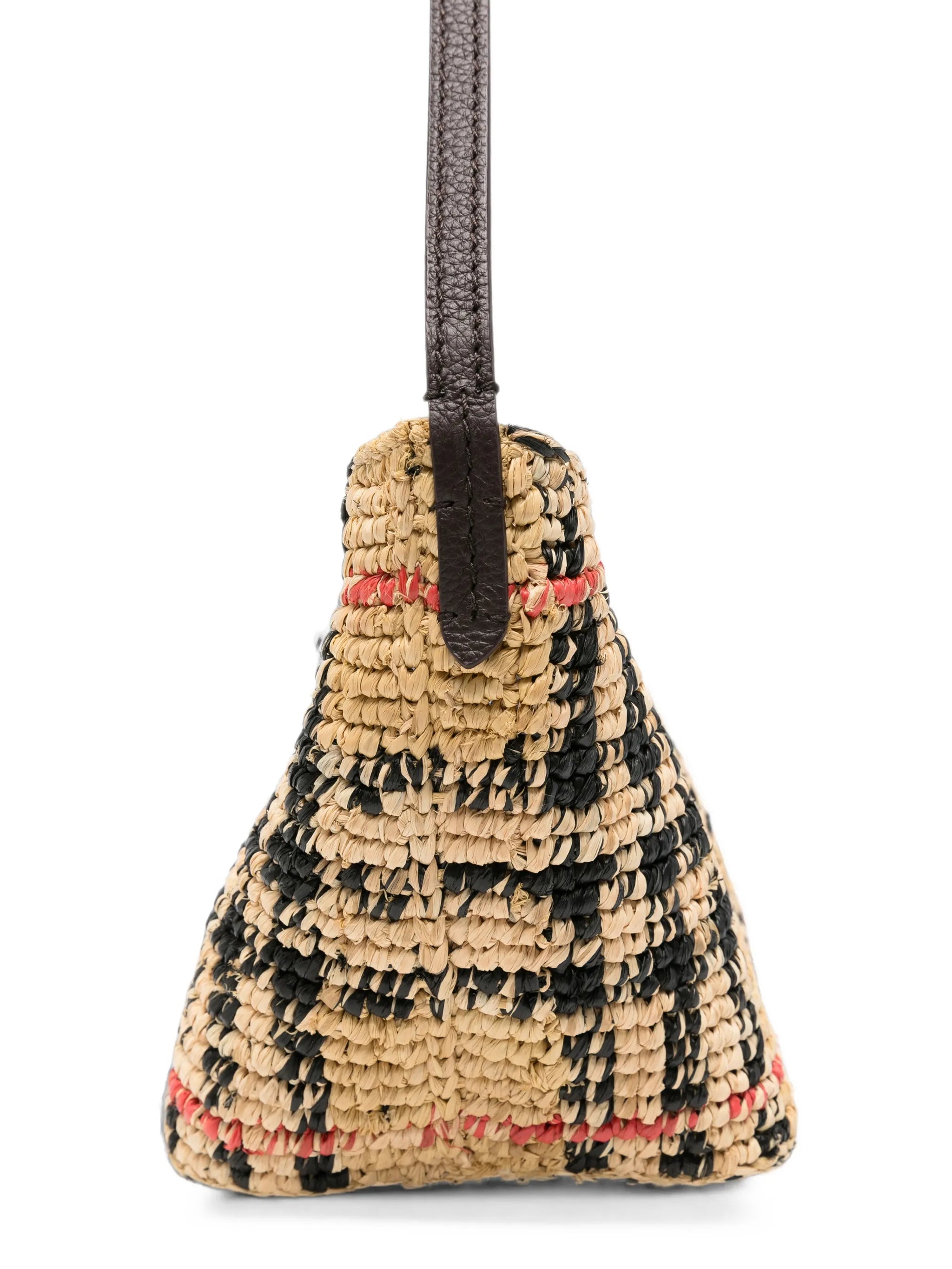 Margate raffia shoulder bag