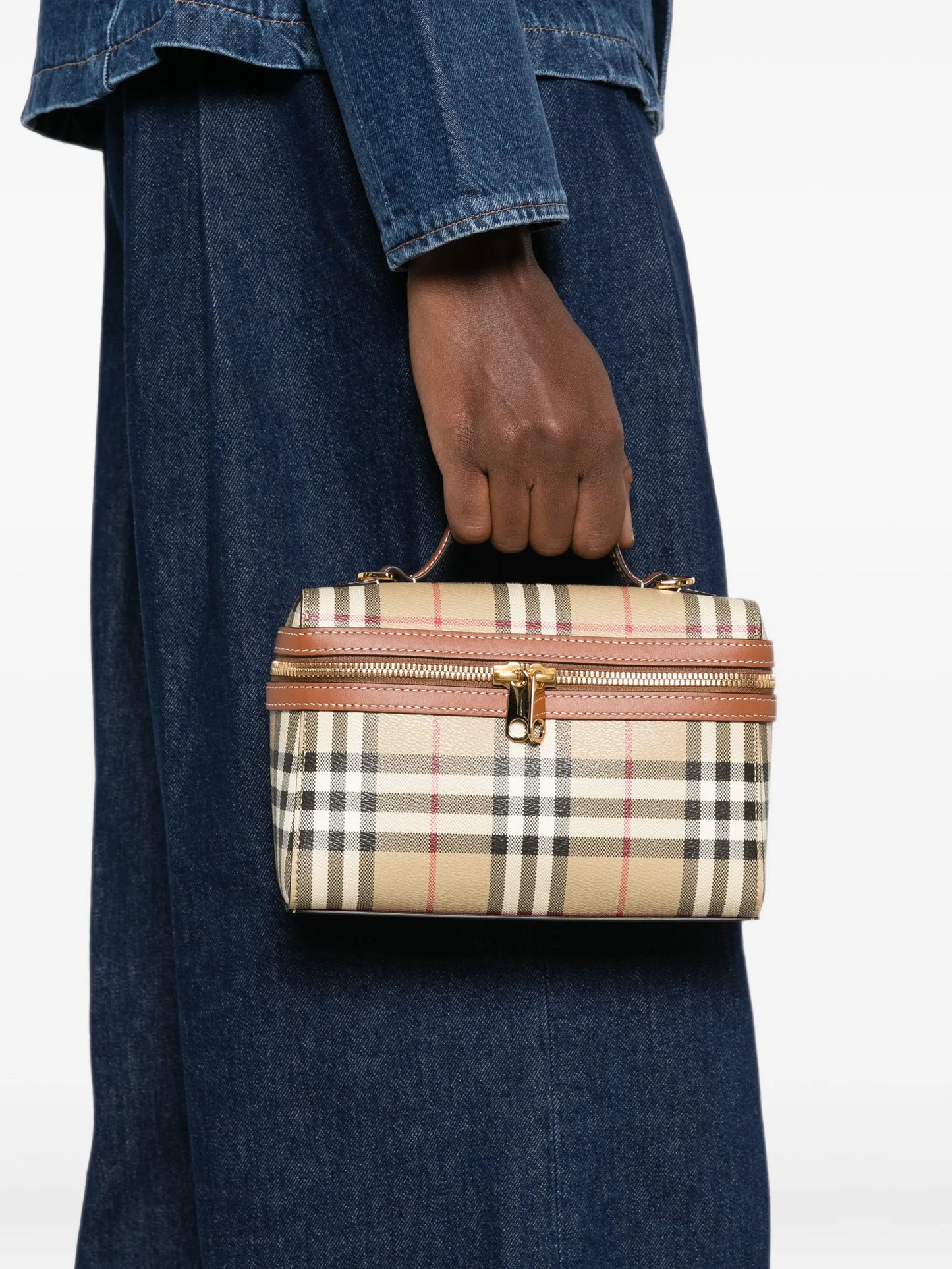 Vintage Check vanity case mini bag