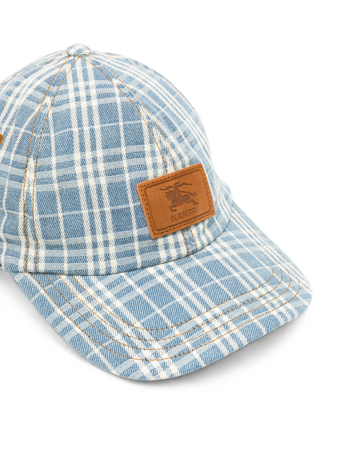 Check jacquard baseball cap
