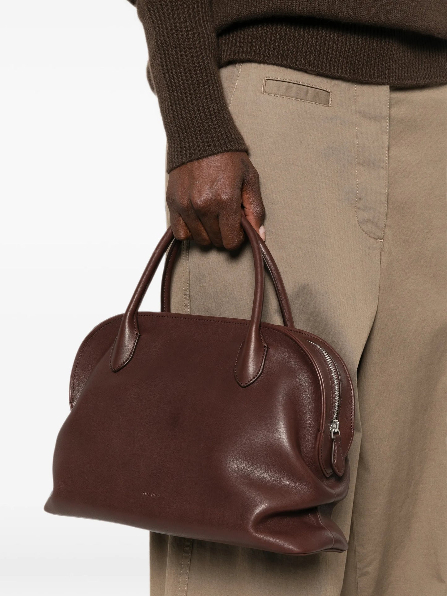 12 Agnes leather tote bag