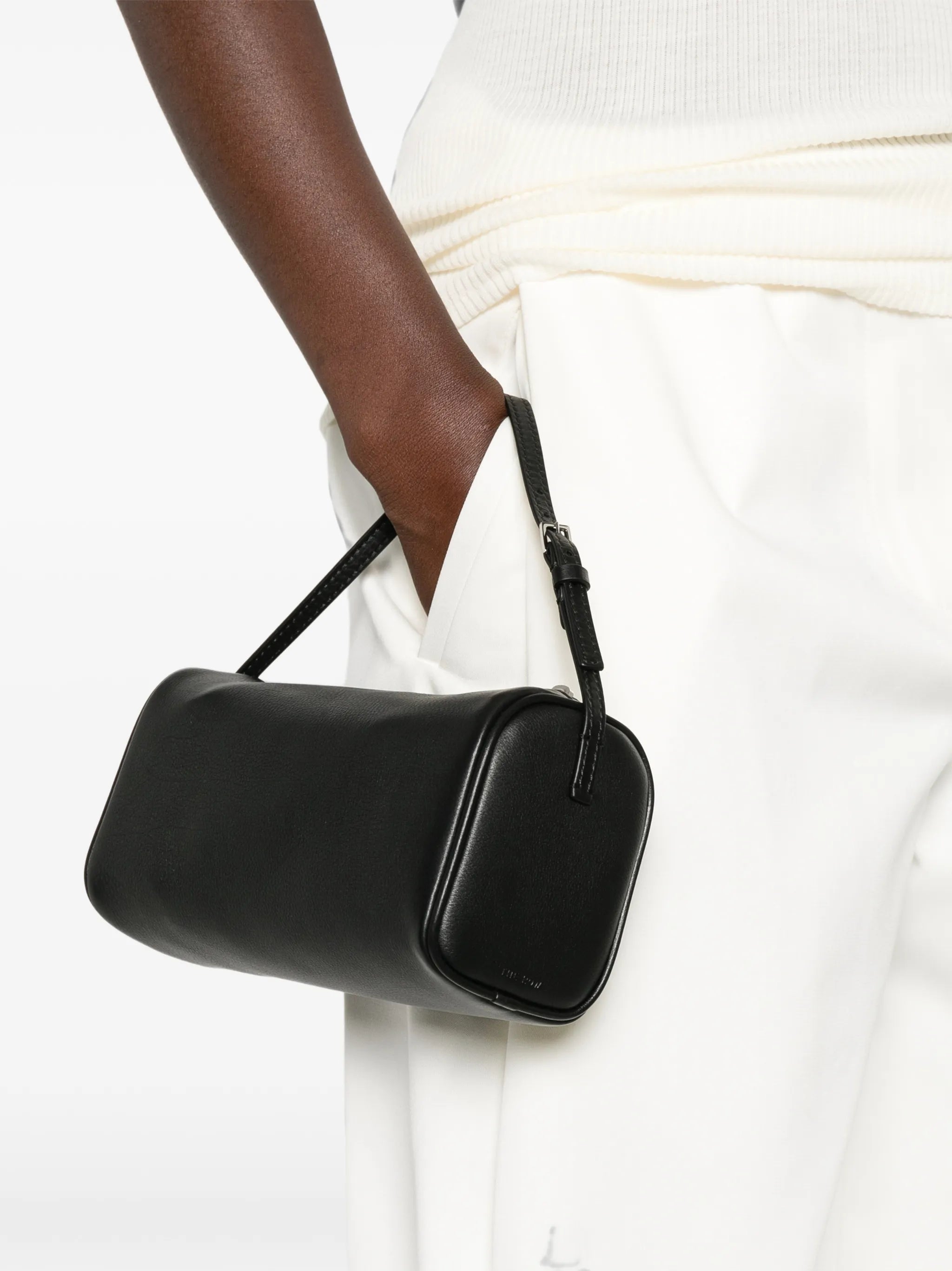 90's leather mini tote bag
