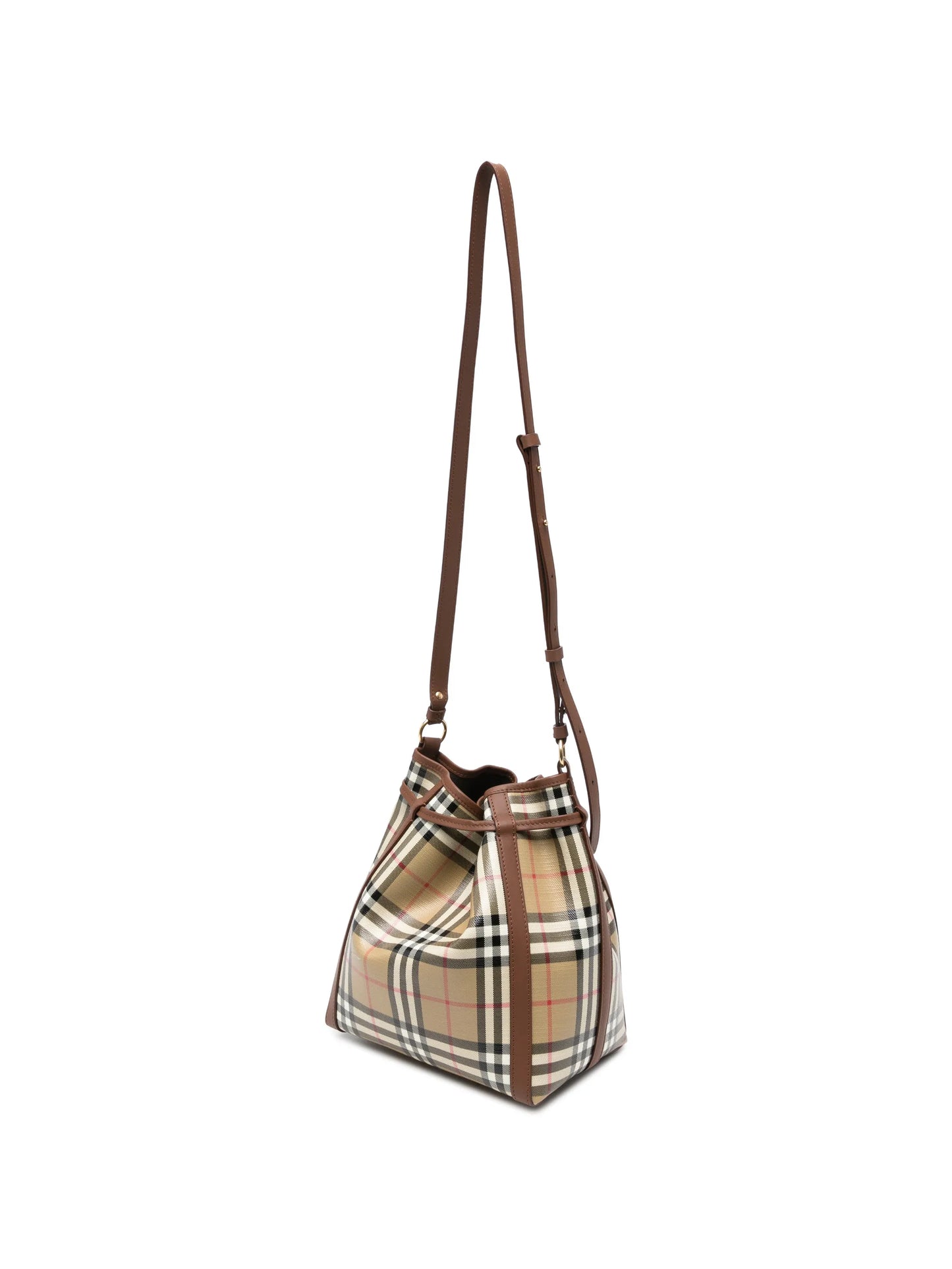 small Check bucket bag