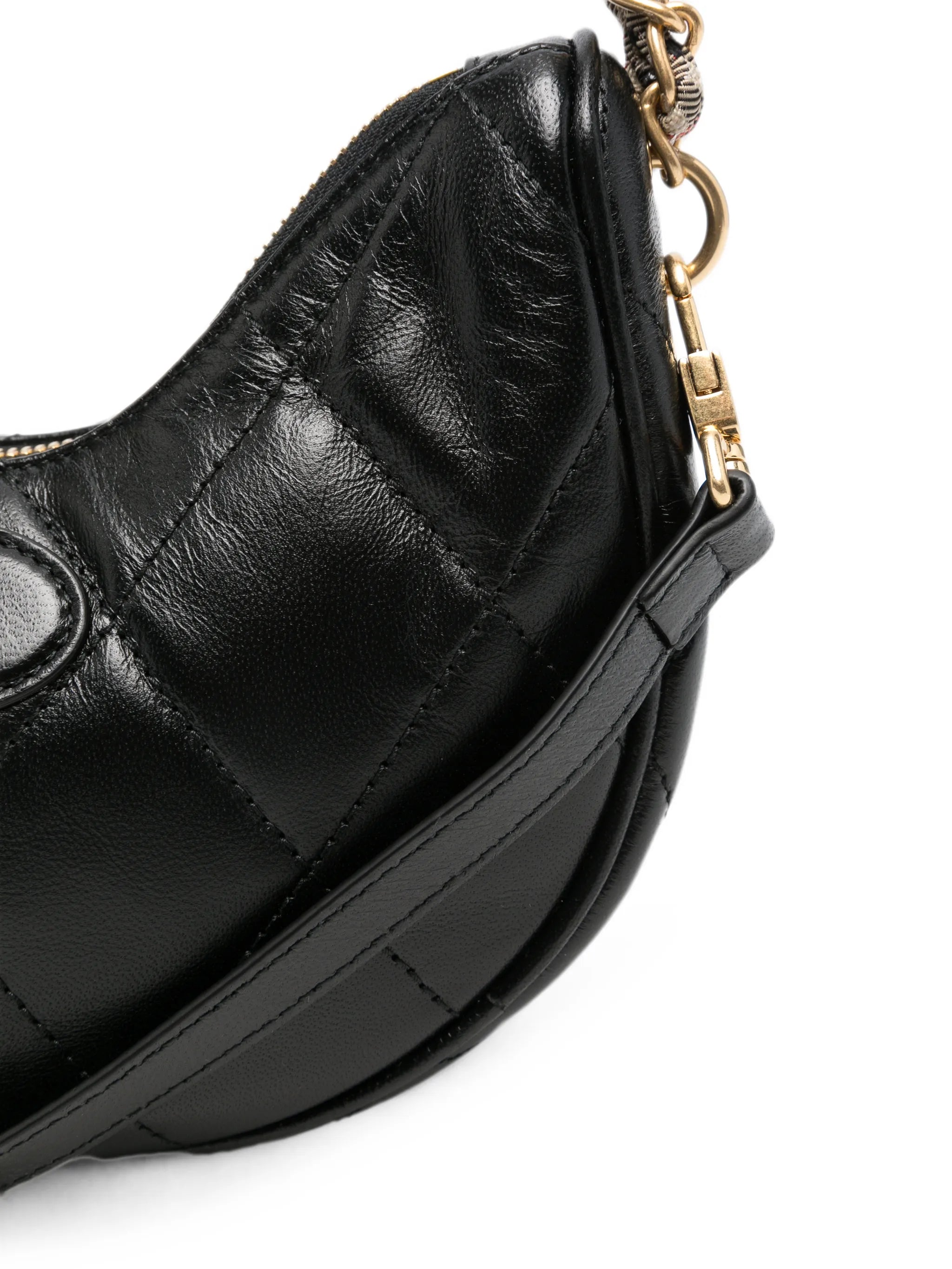 Horshoe quilted leather crossbody bag