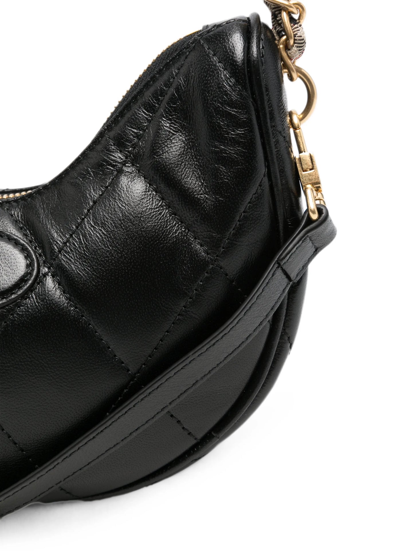 Horshoe quilted leather crossbody bag