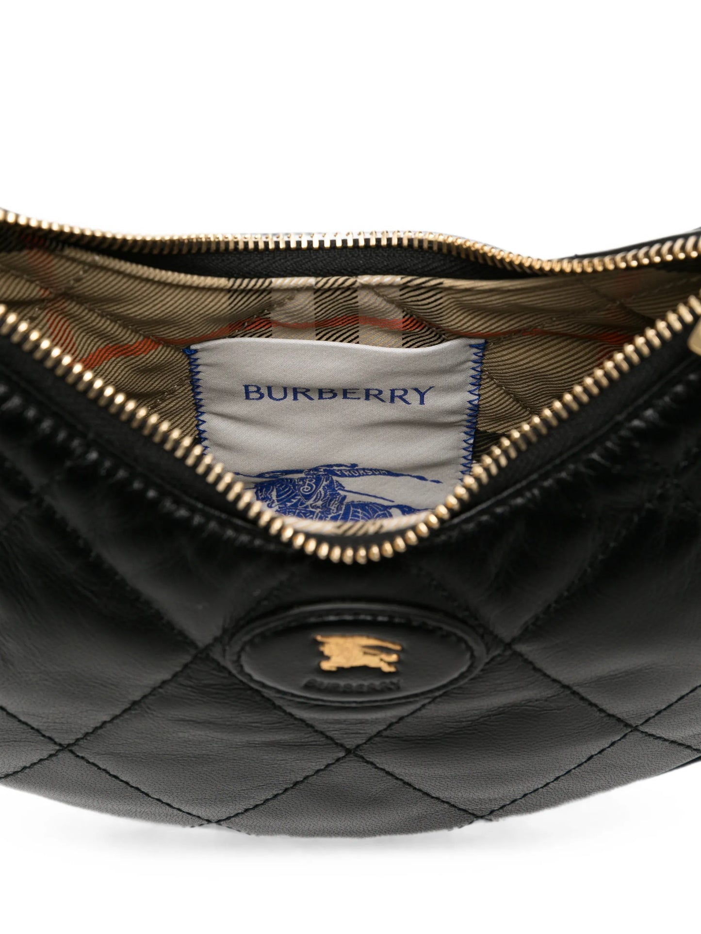 Horshoe quilted leather crossbody bag