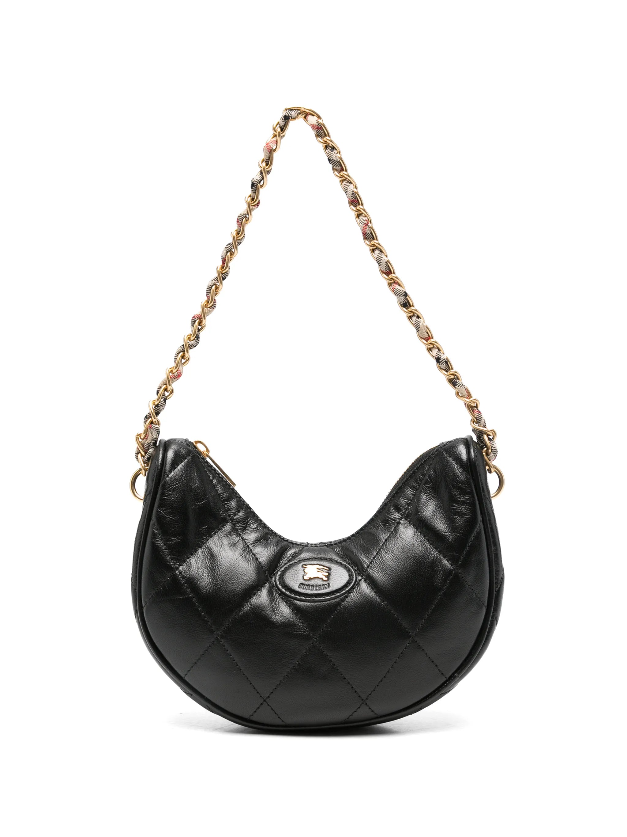 Horshoe quilted leather crossbody bag