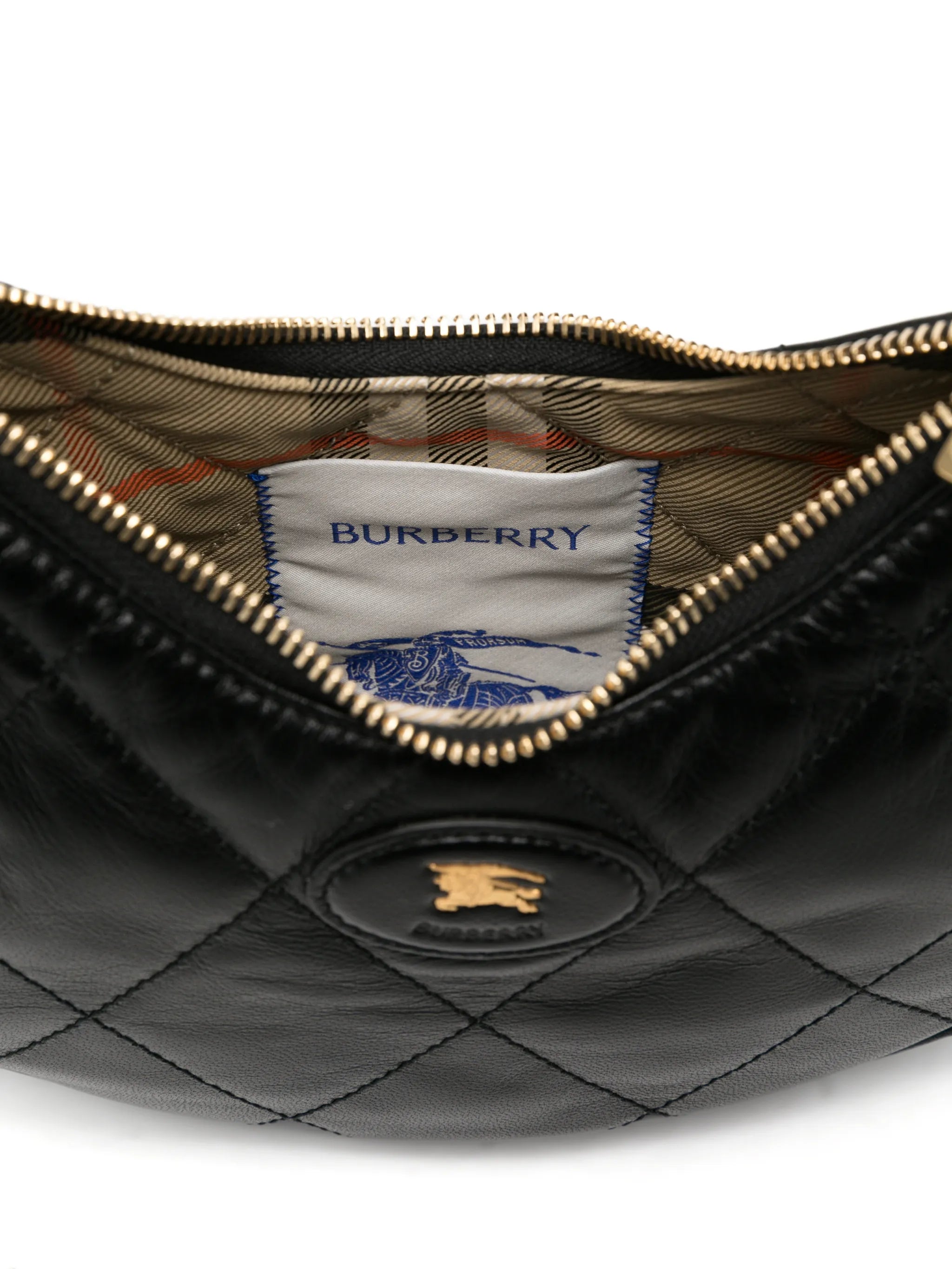 Horshoe quilted leather crossbody bag