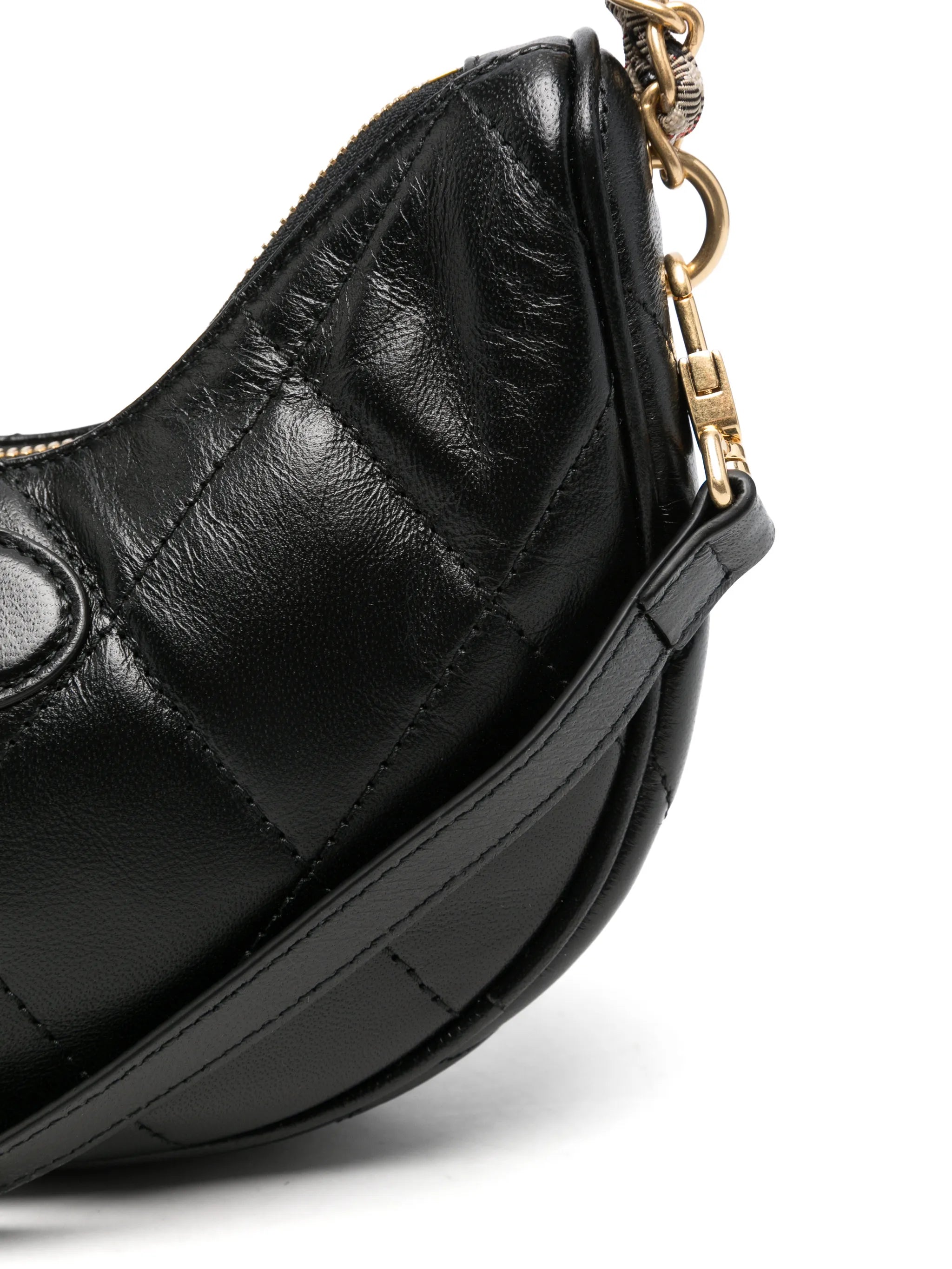 Horshoe quilted leather crossbody bag