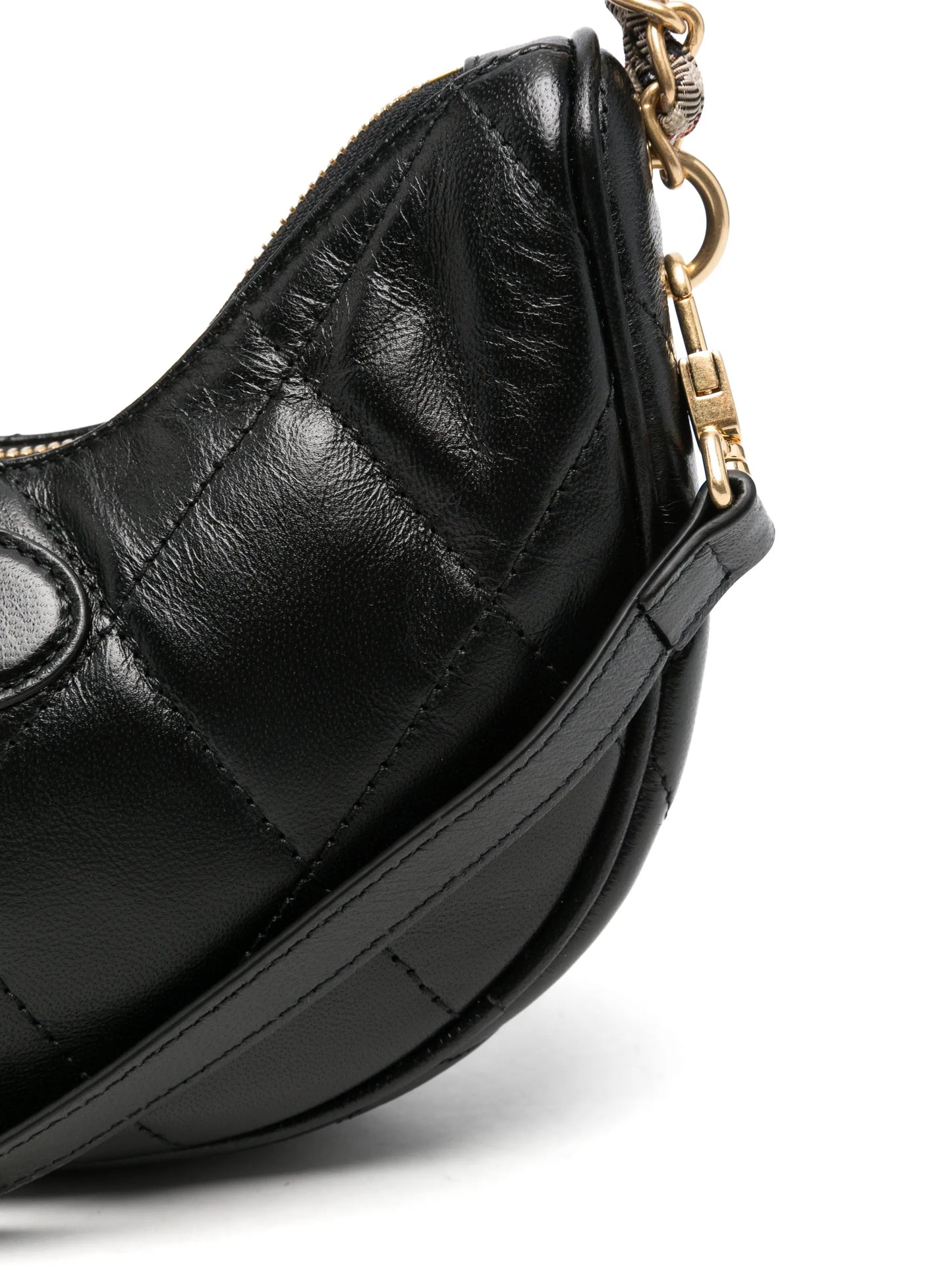Horshoe quilted leather crossbody bag