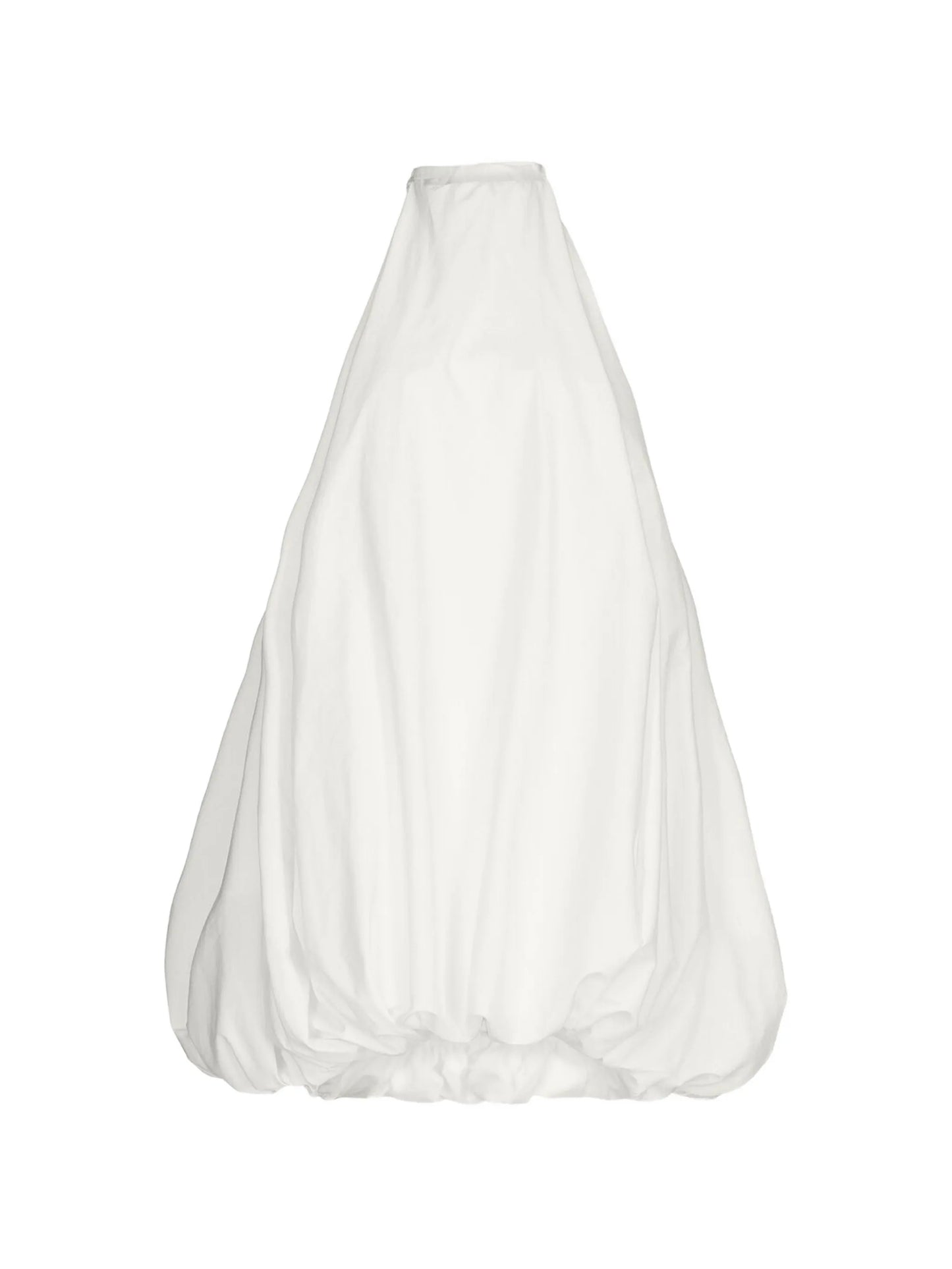 pleated bubble-hem mini dress