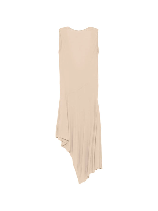 backless asymmetric midi dress