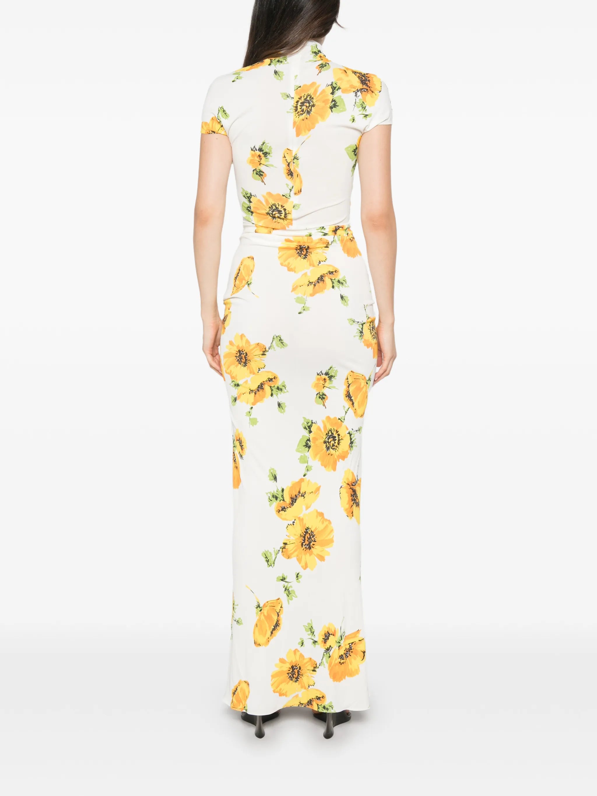 floral-print maxi dress