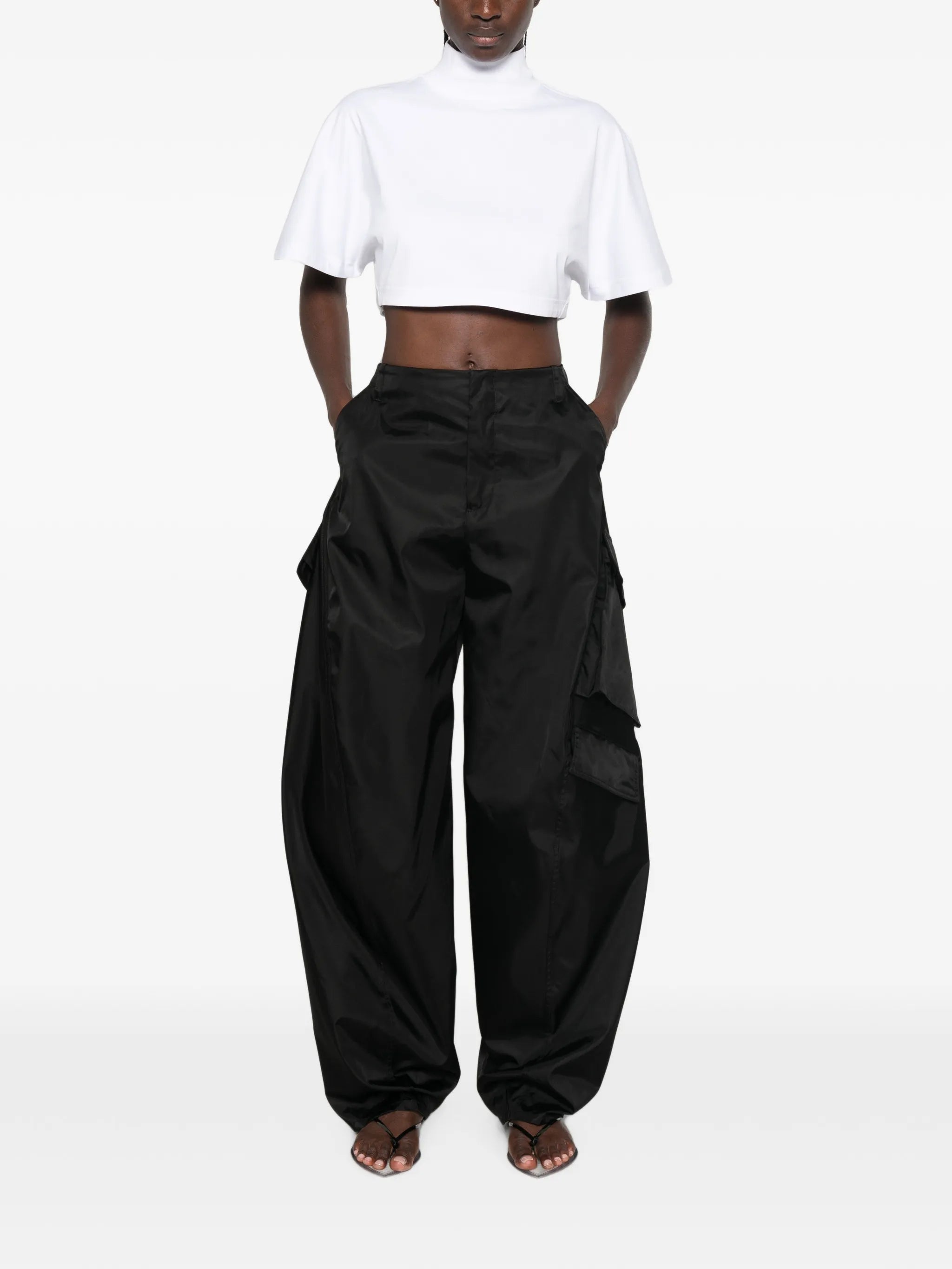 taffeta cargo pants