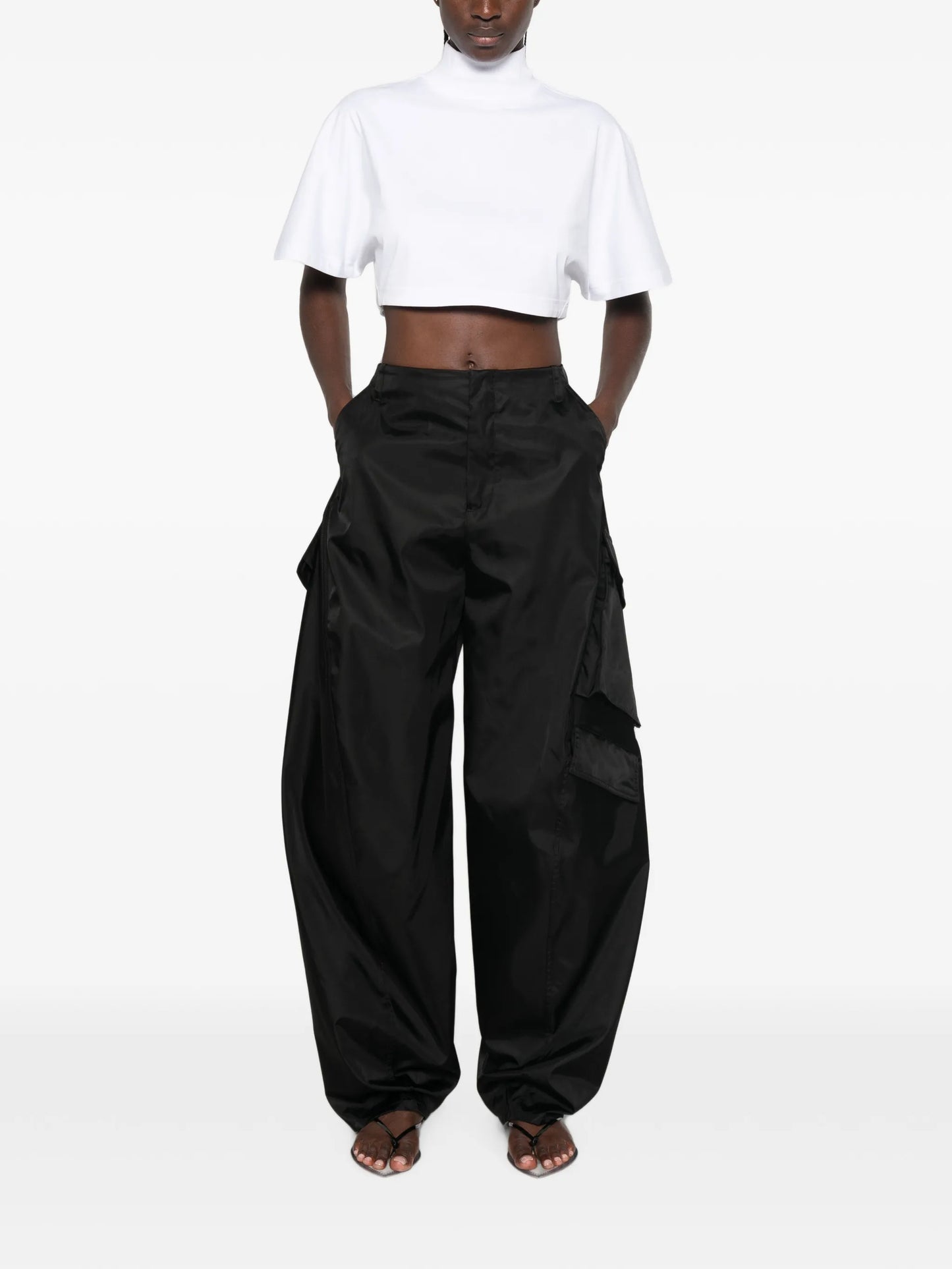 taffeta cargo pants