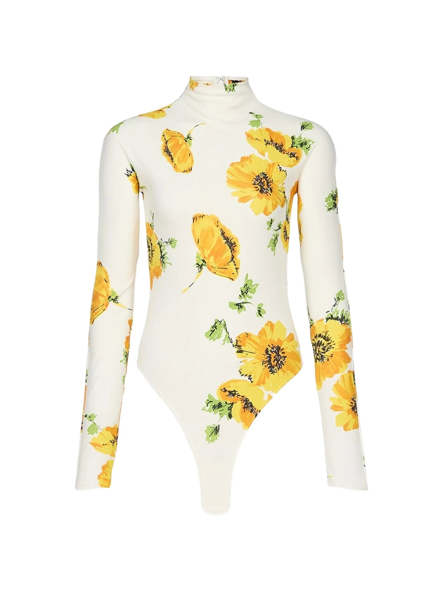 Secondskin floral-print bodysuit