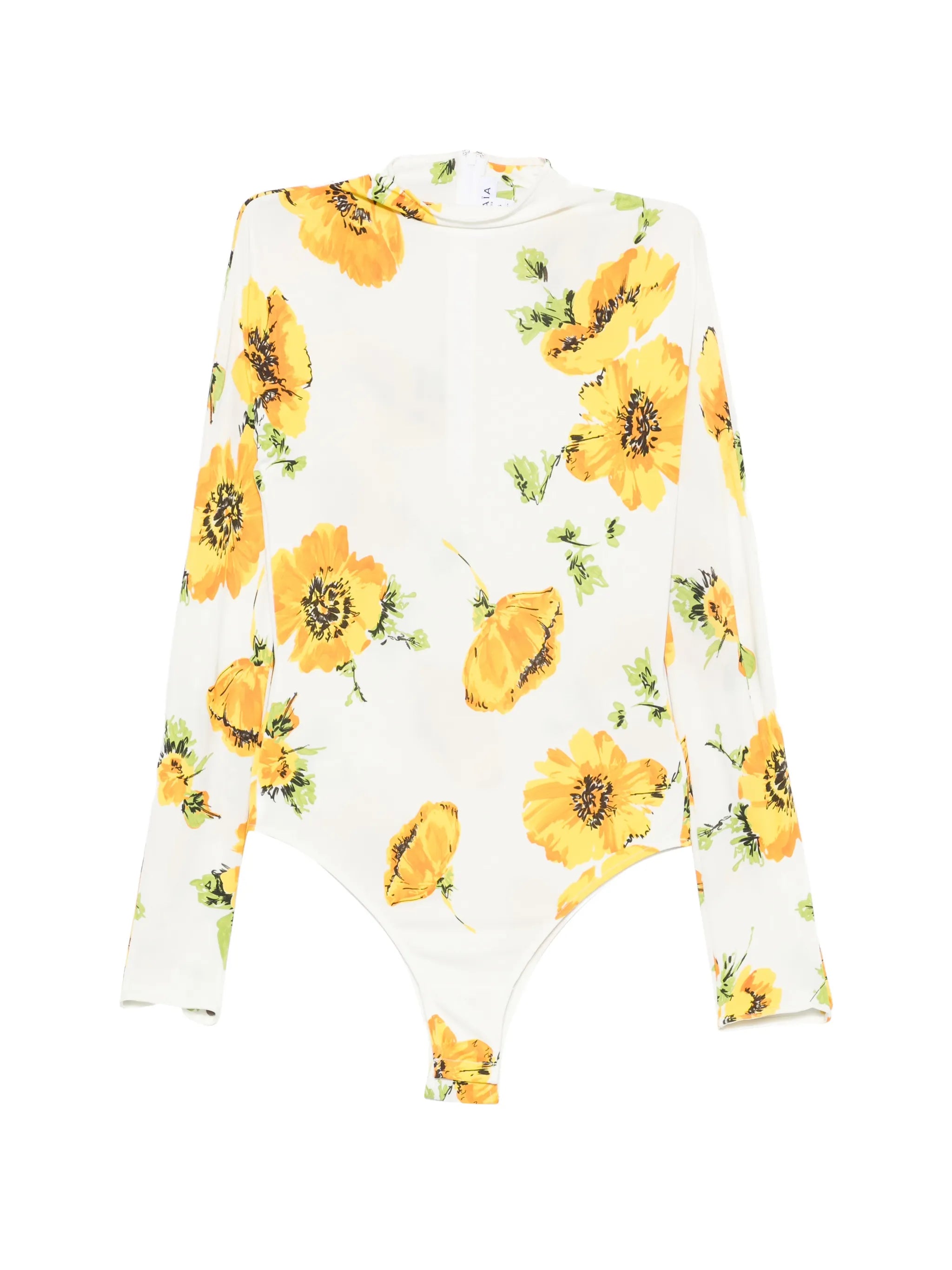 Secondskin floral-print bodysuit