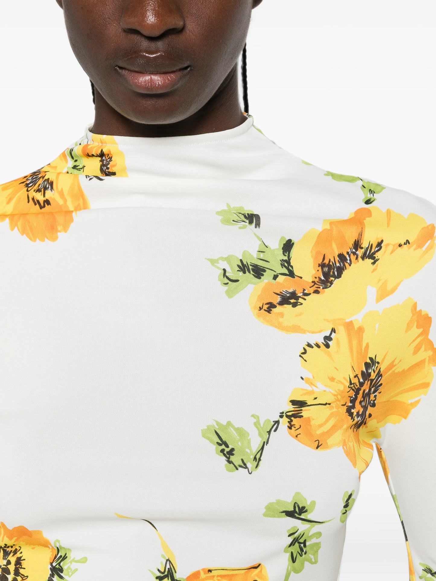Secondskin floral-print bodysuit