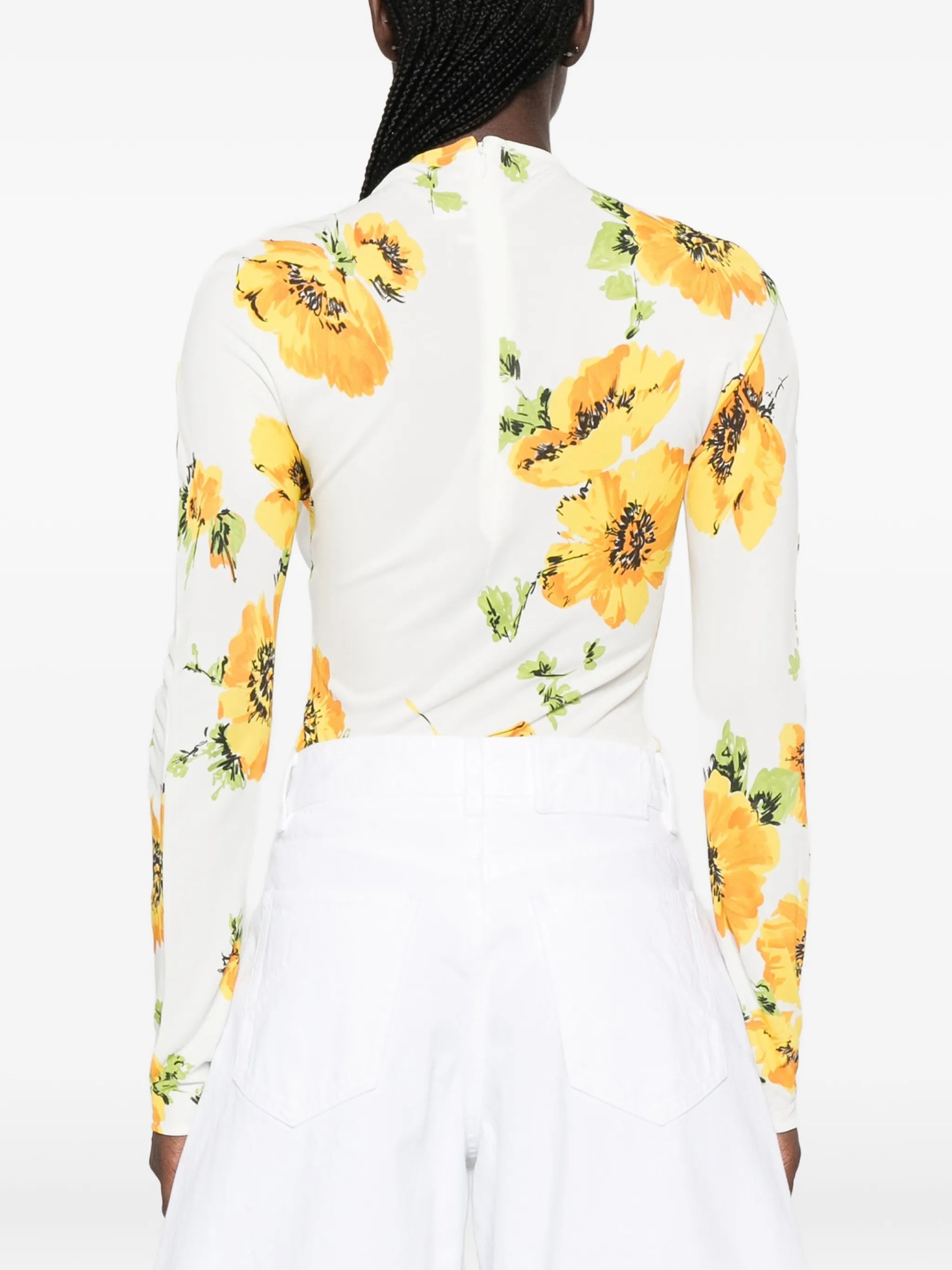 Secondskin floral-print bodysuit