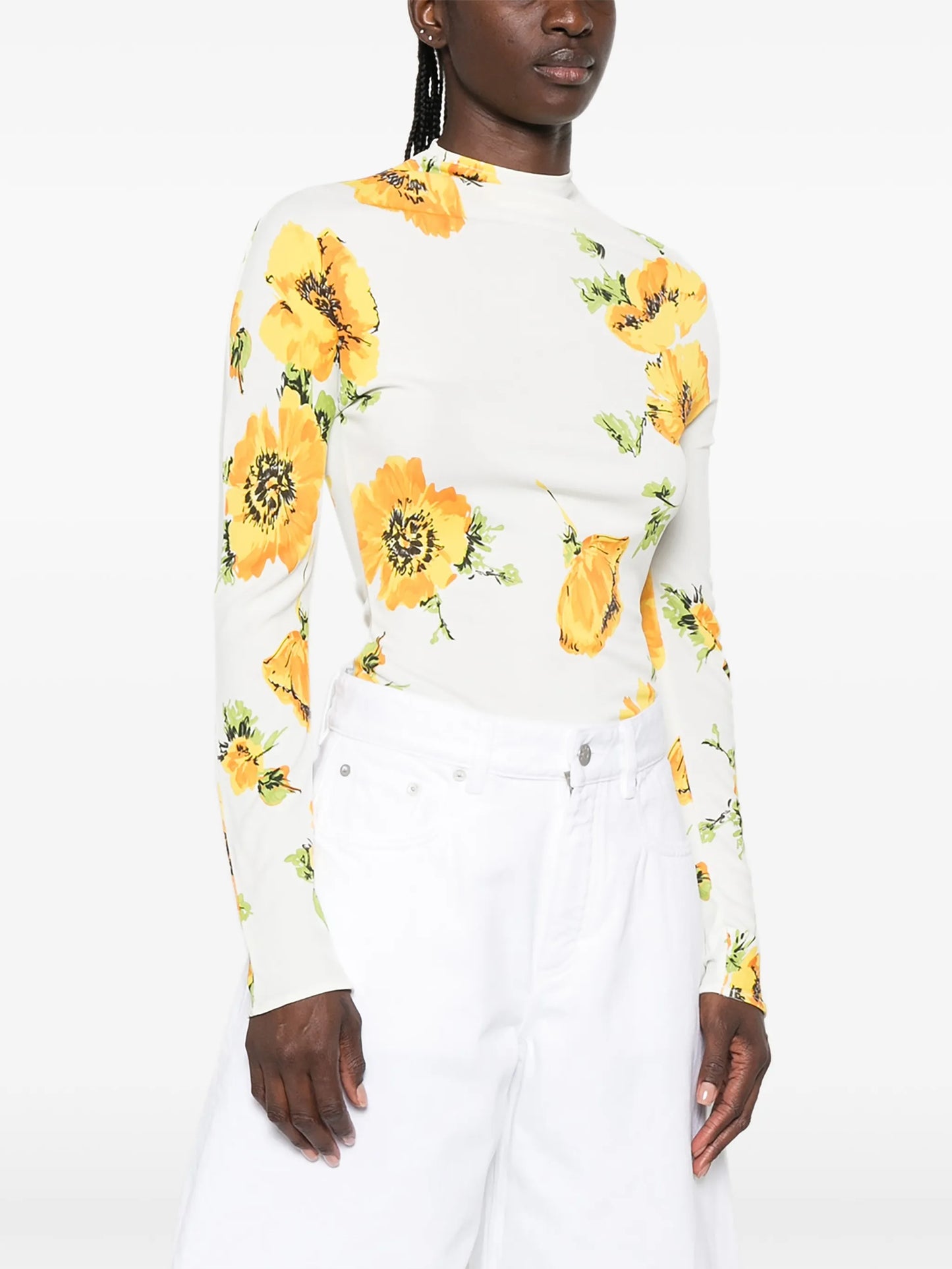 Secondskin floral-print bodysuit