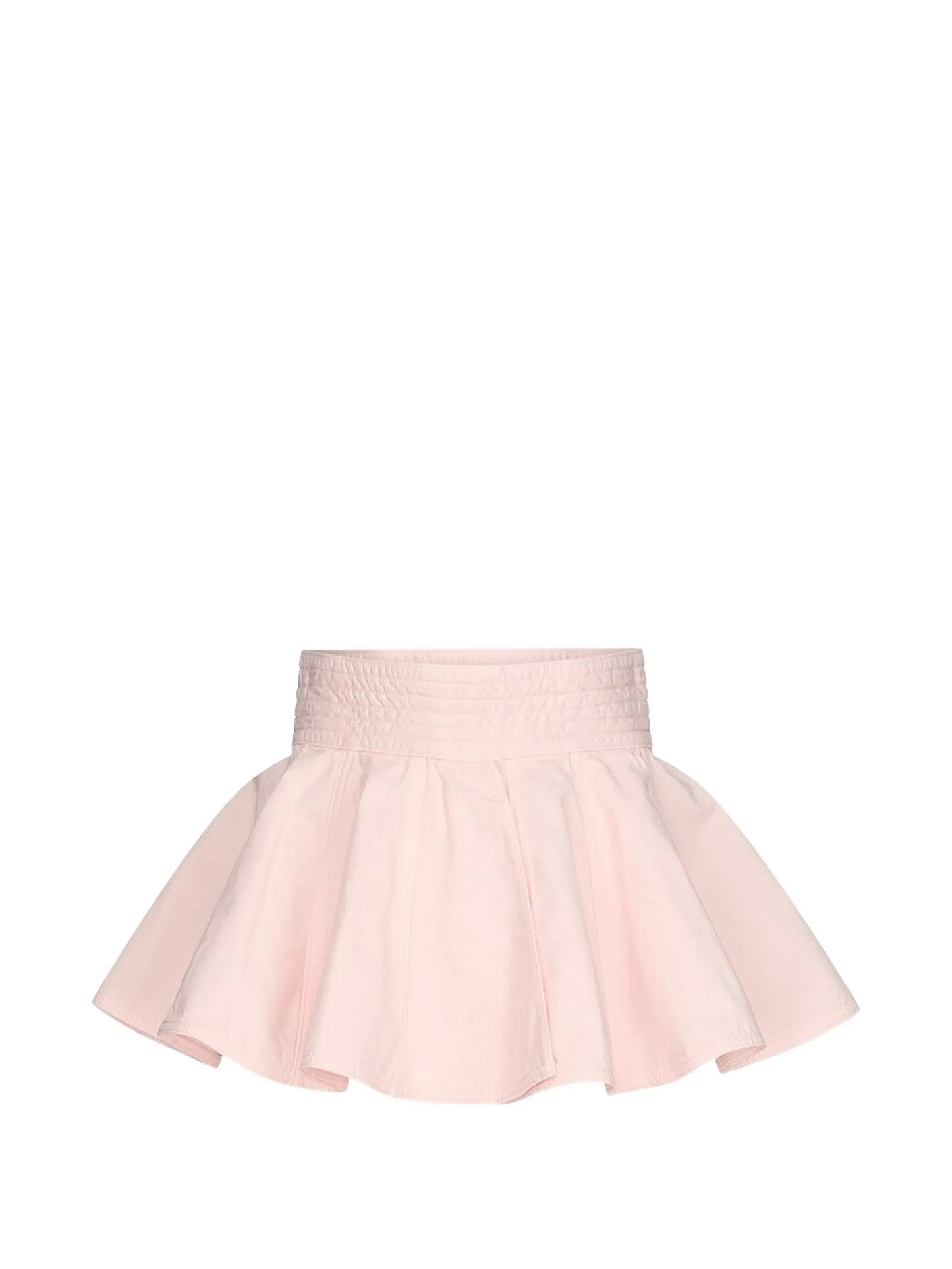 peplum-belt mini skirt