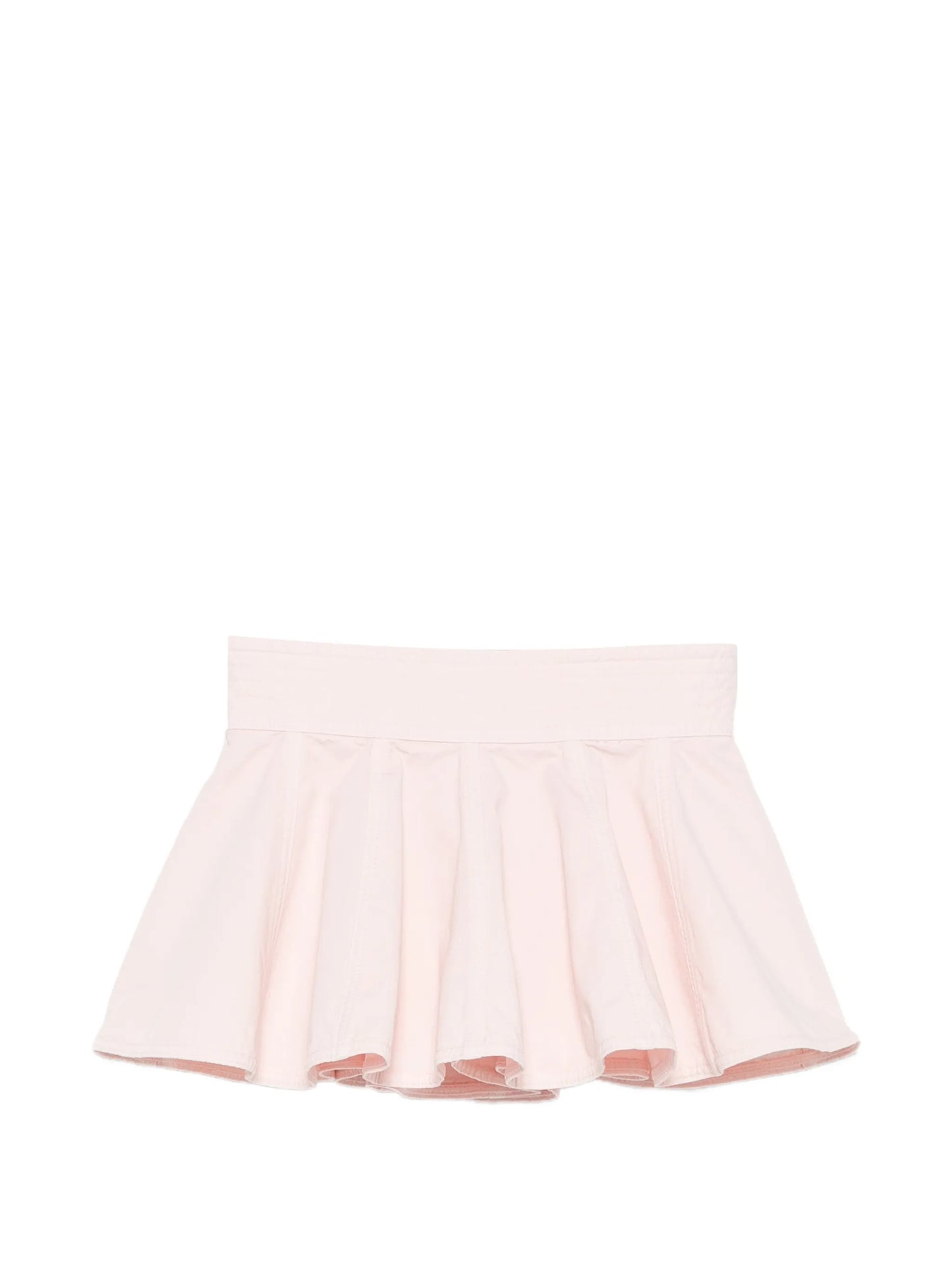 peplum-belt mini skirt