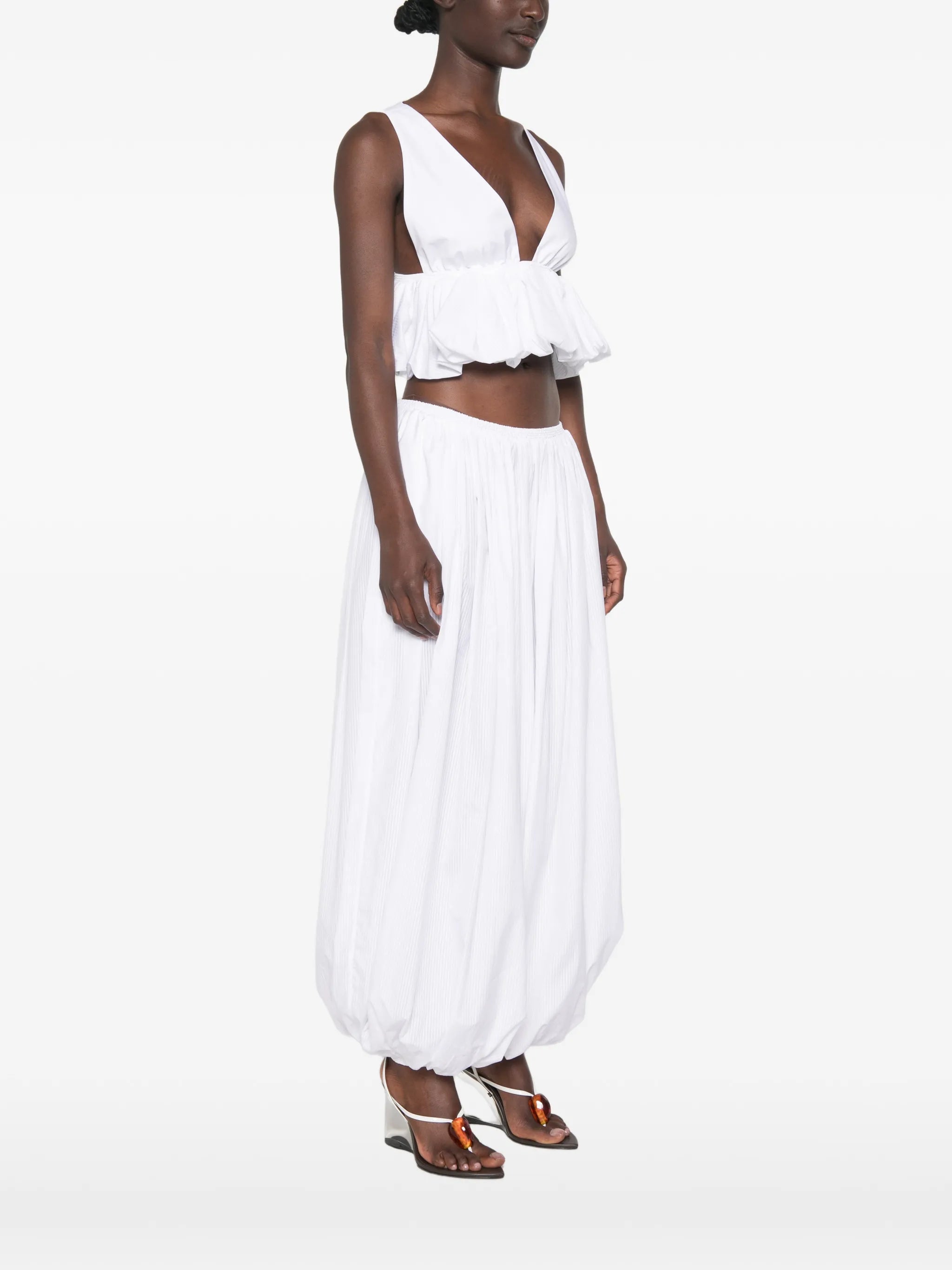 peplum cropped top
