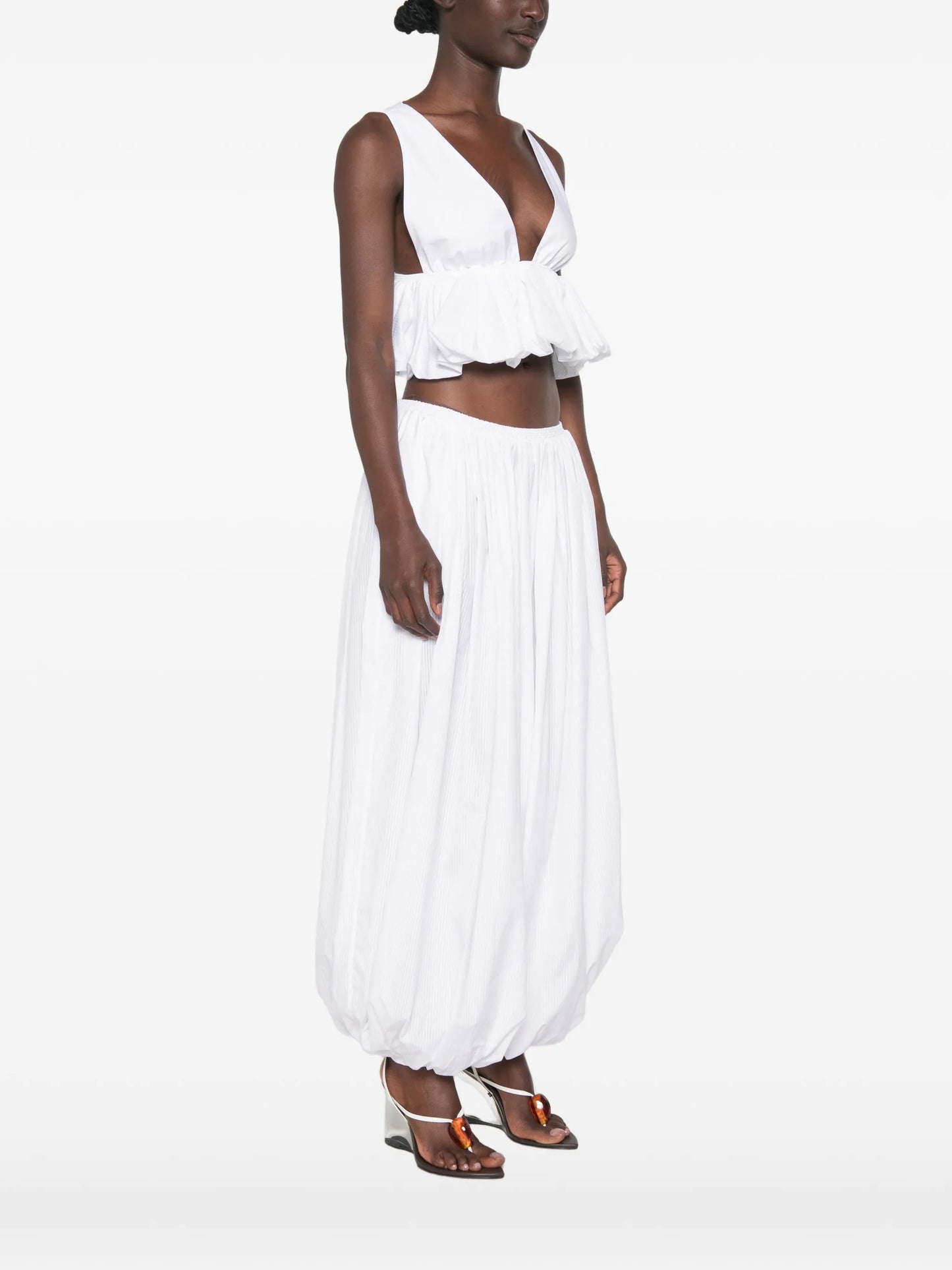 peplum cropped top