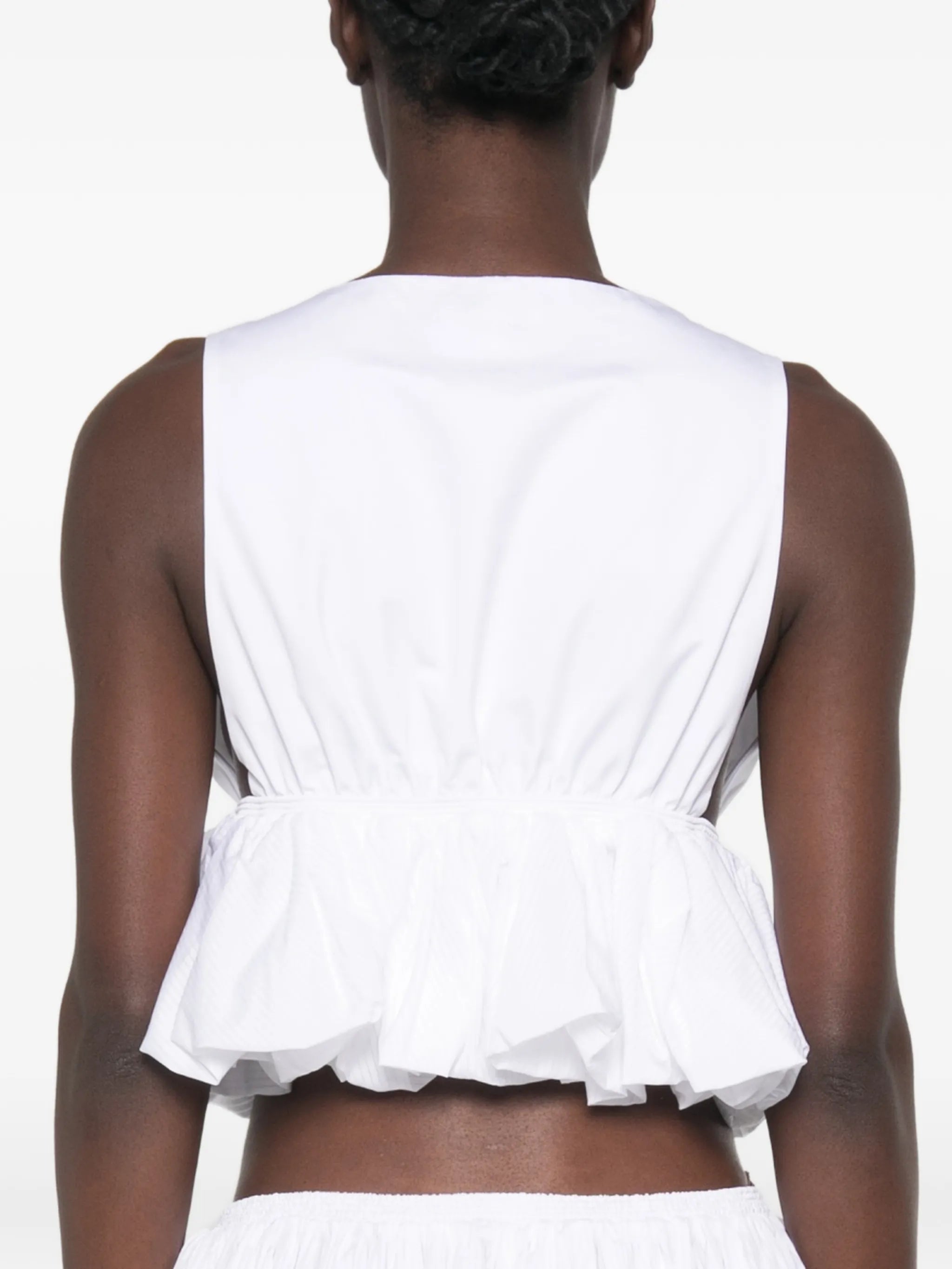 peplum cropped top