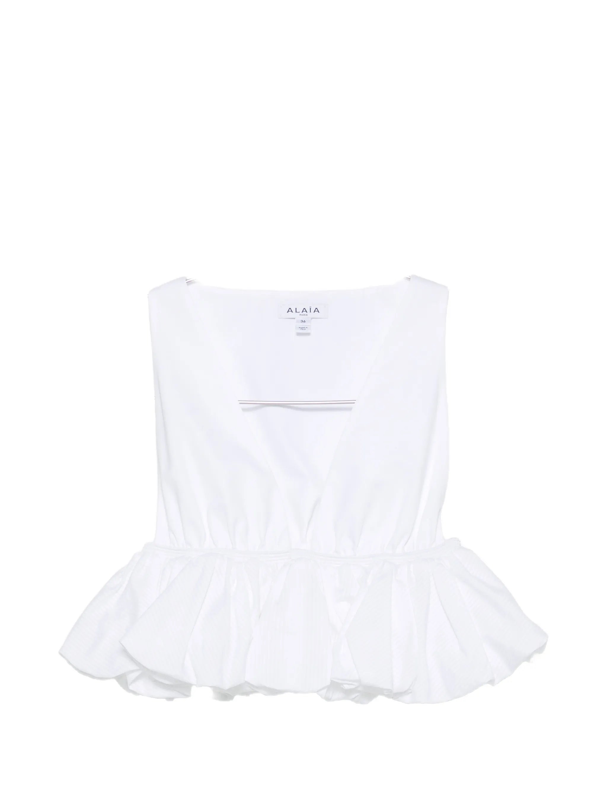 peplum cropped top