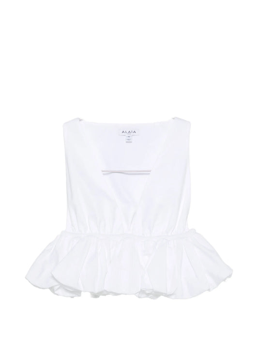 peplum cropped top