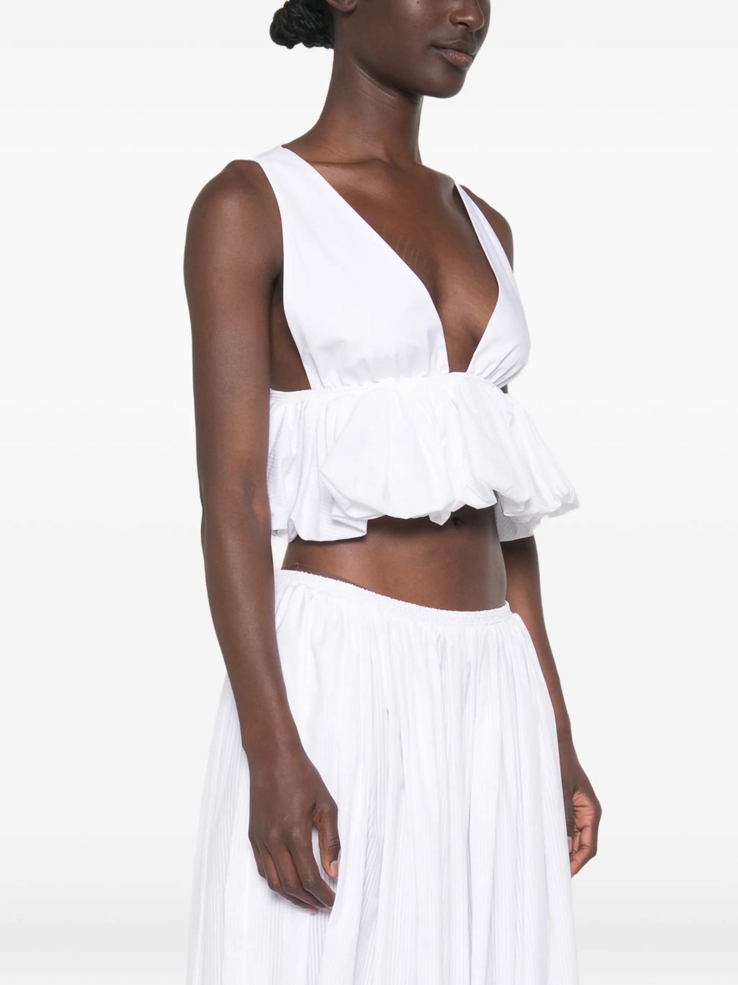 peplum cropped top
