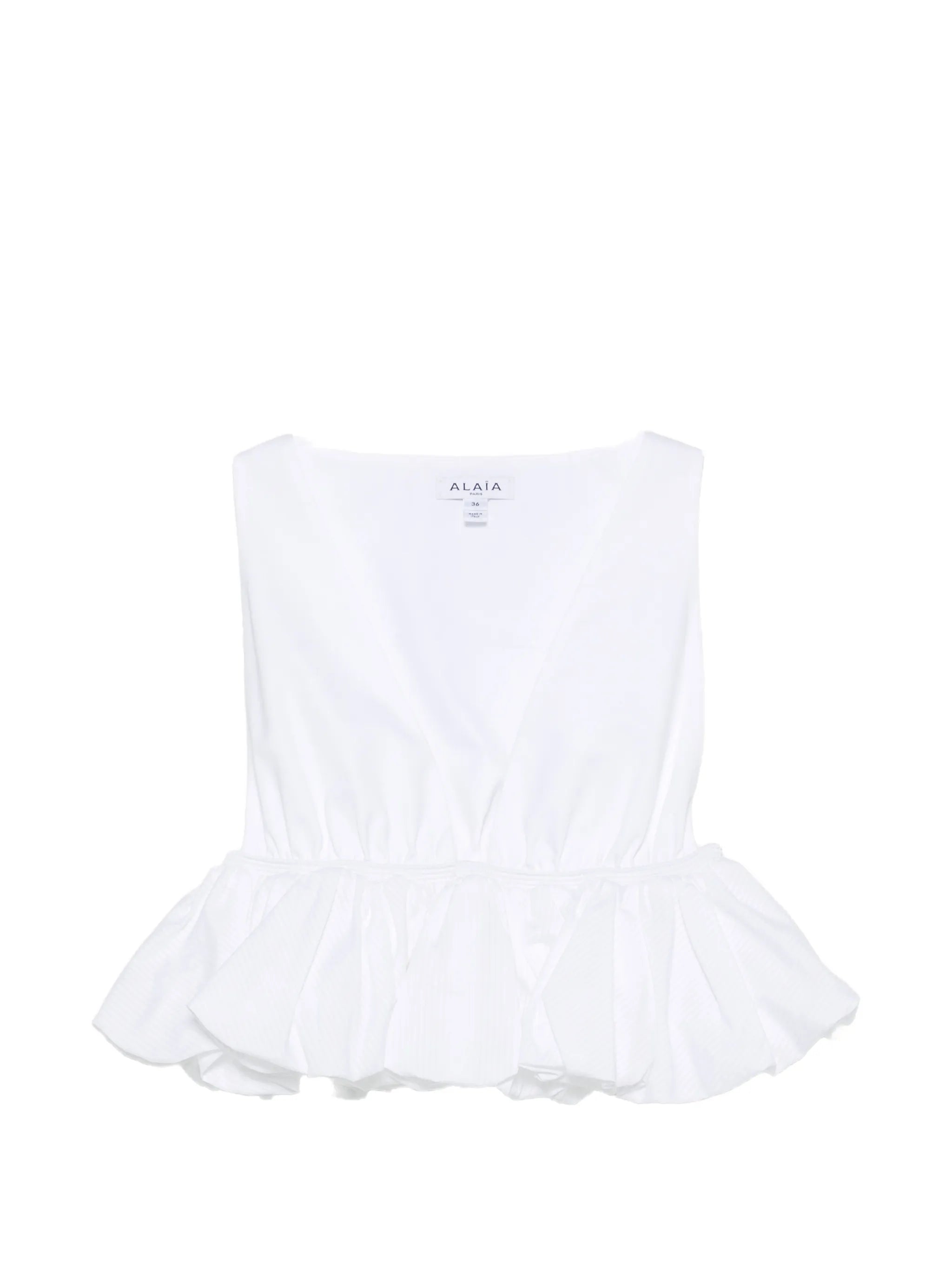 peplum cropped top