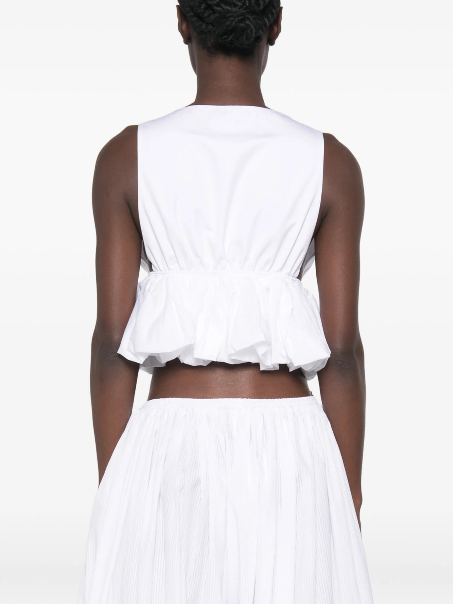 peplum cropped top