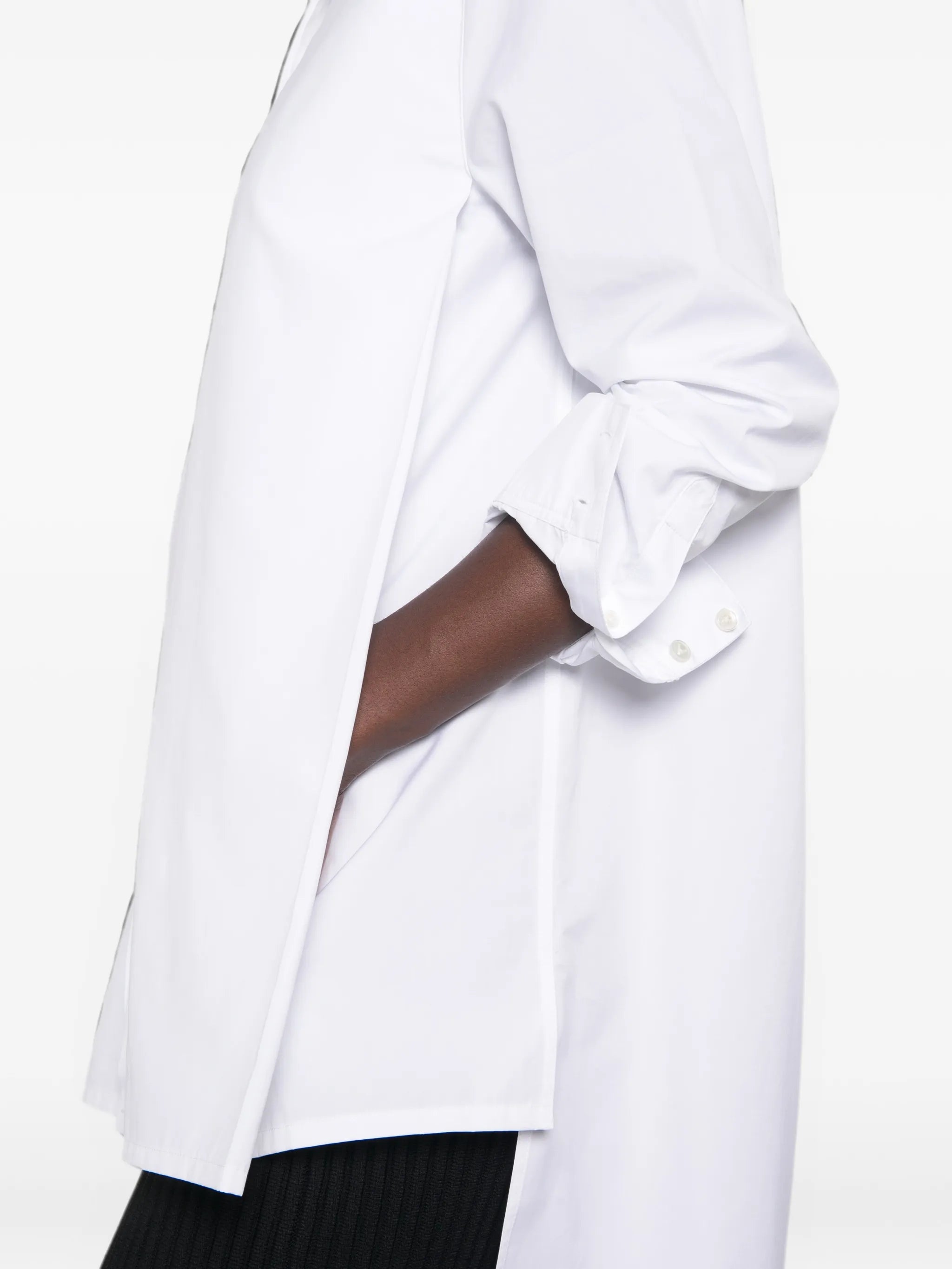 Asymmetric cotton shirt