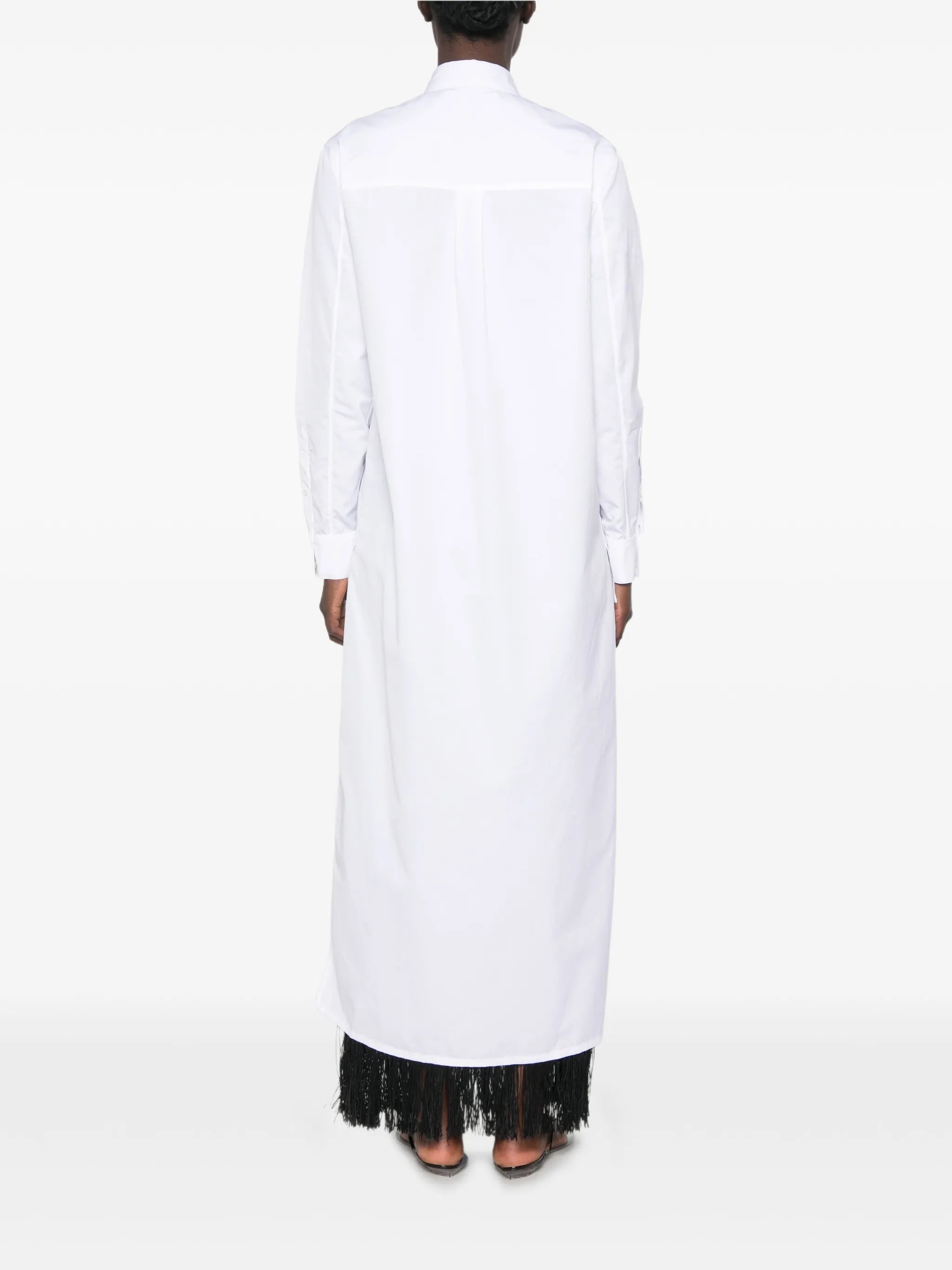 Asymmetric cotton shirt