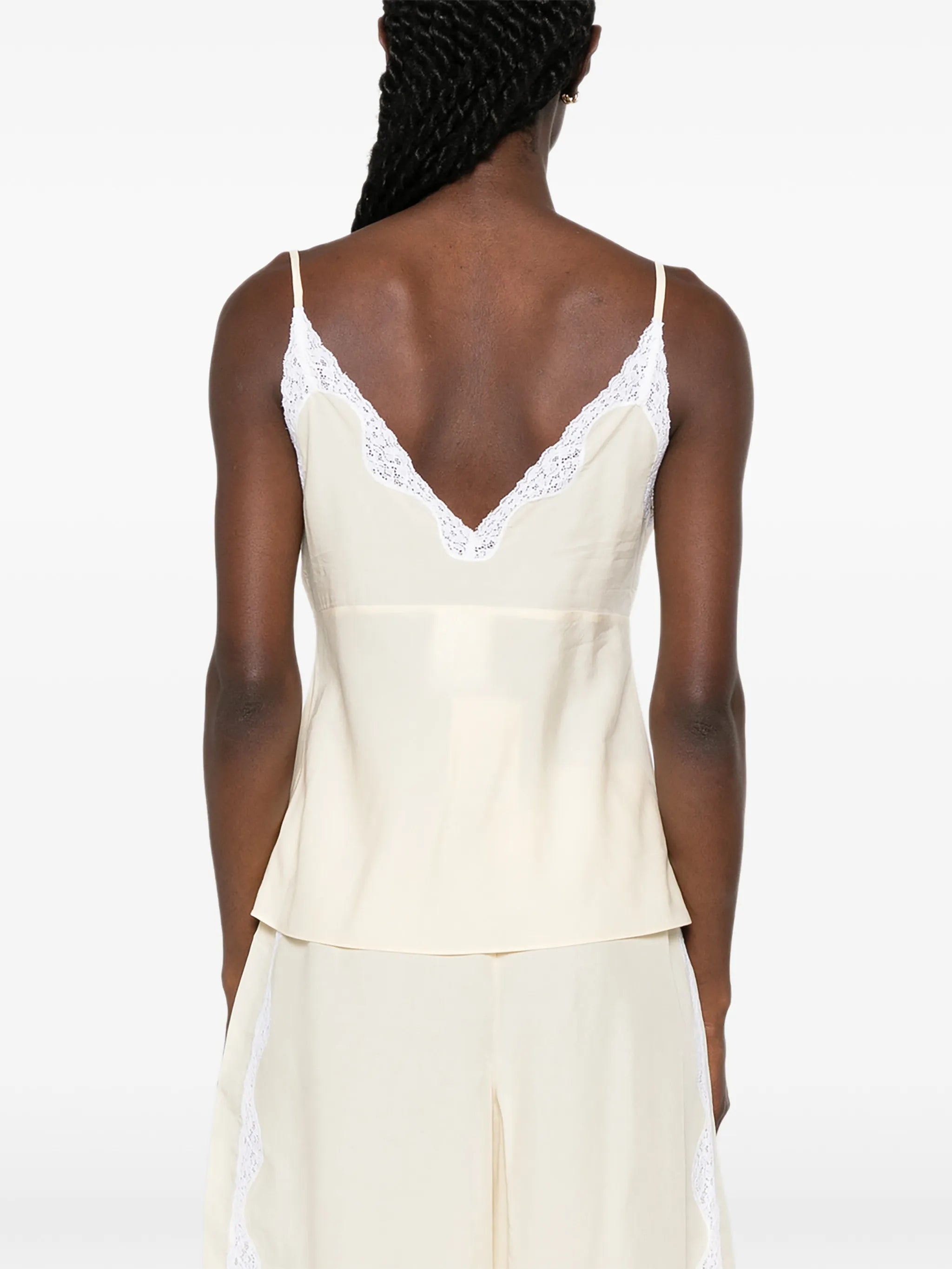Tabitha lace-trim top